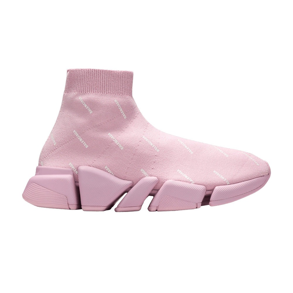 Balenciaga Wmns Speed 2.0 Sneaker 'Allover Logo - Soft Pink'
