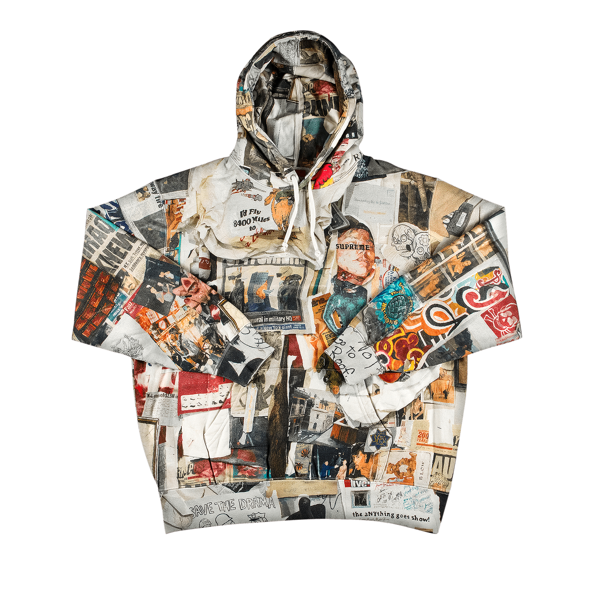 Supreme Dash's Wall Hooded Sweatshirt 'Dash's Wall'