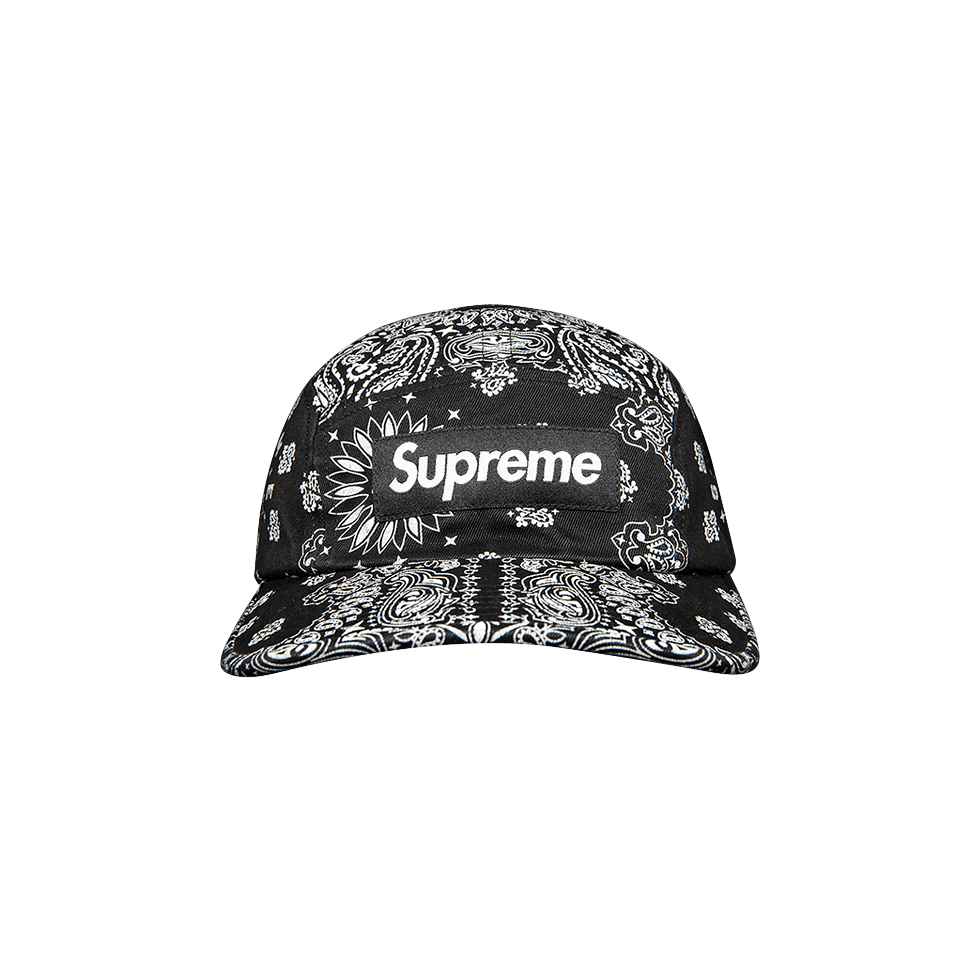 Supreme Bandana Camp Cap 'Black'