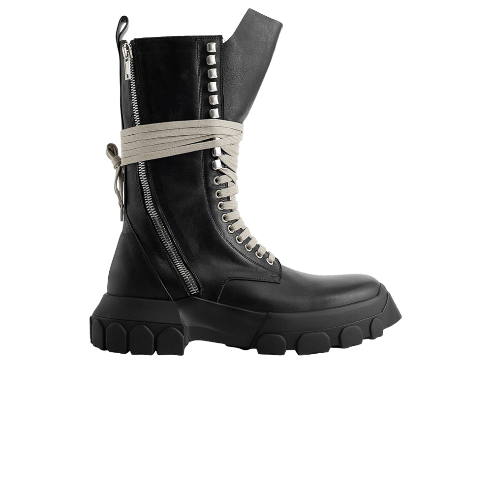 Buy Rick Owens Creeper Bozo Tractor Boot 'Black' - RU02B2883