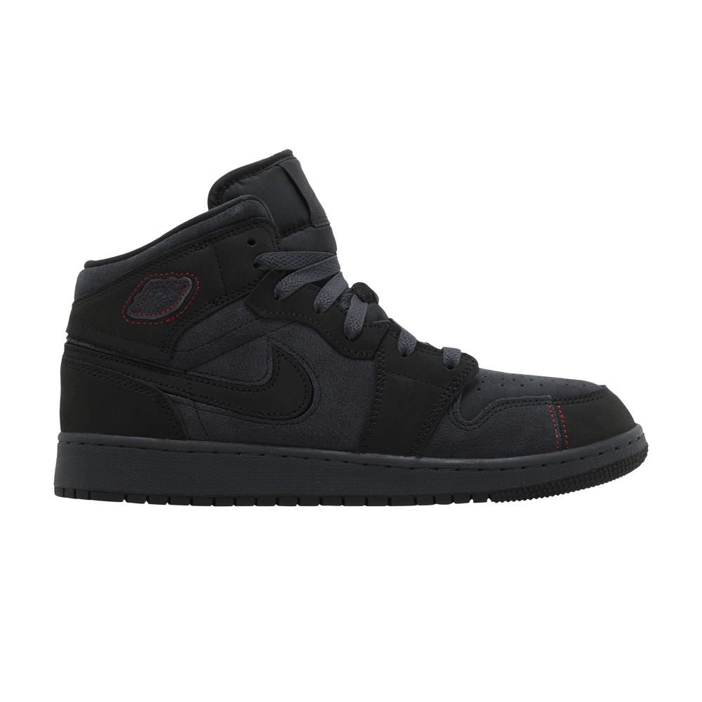 Air Jordan 1 Mid SE Craft GS 'Dark Smoke Red'