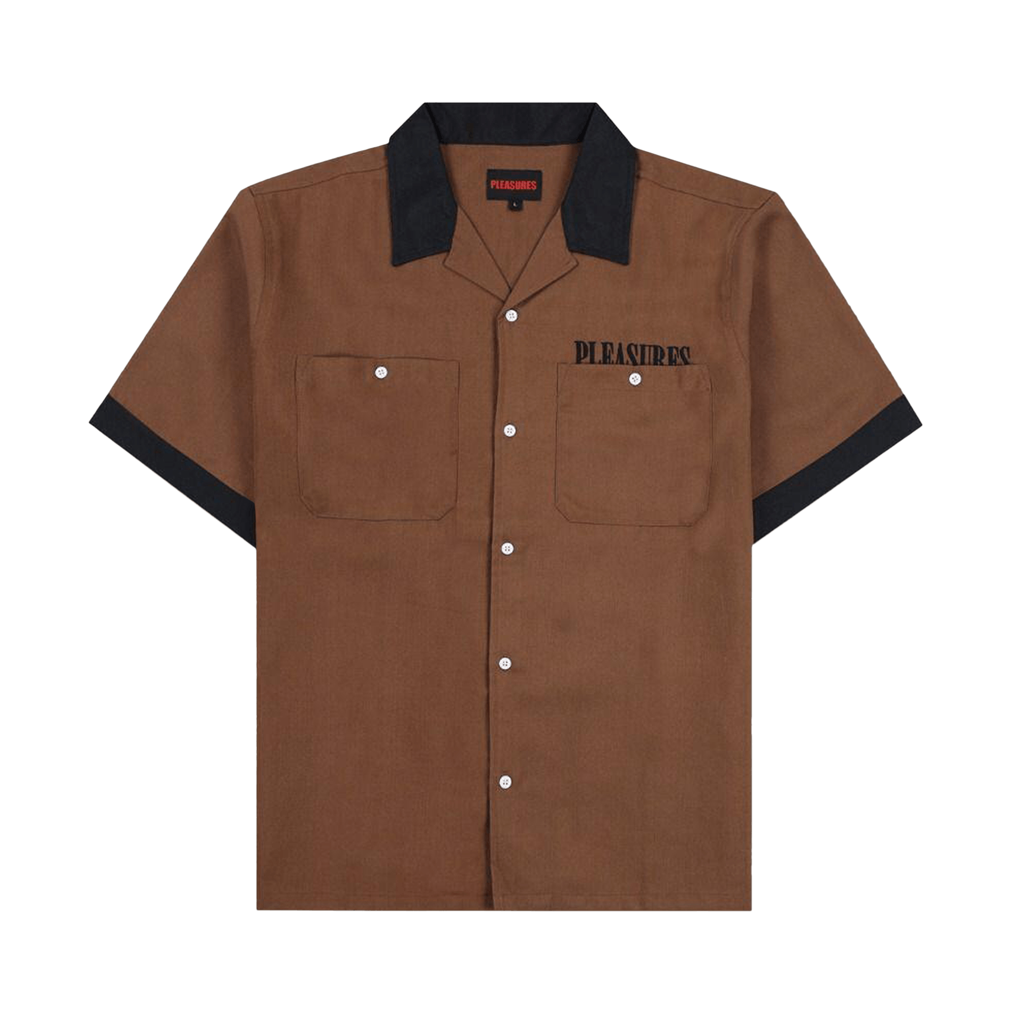 Pleasures Daisy Bowling Button Down 'Brown'