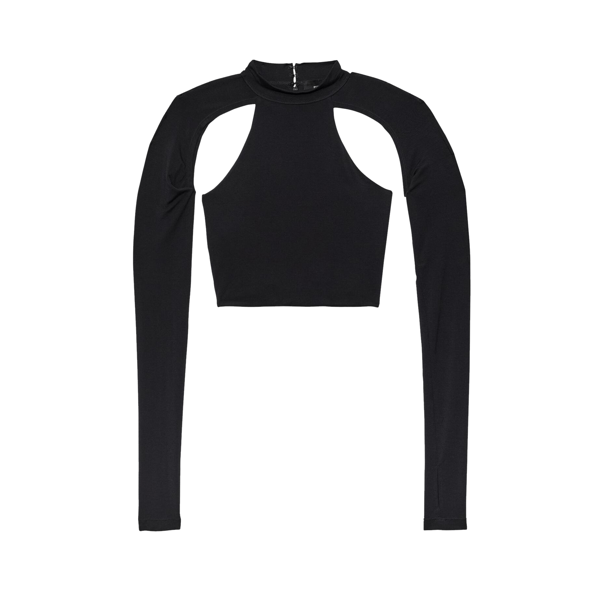 PURPLE BRAND Cut Out Cropped Top 'Black'