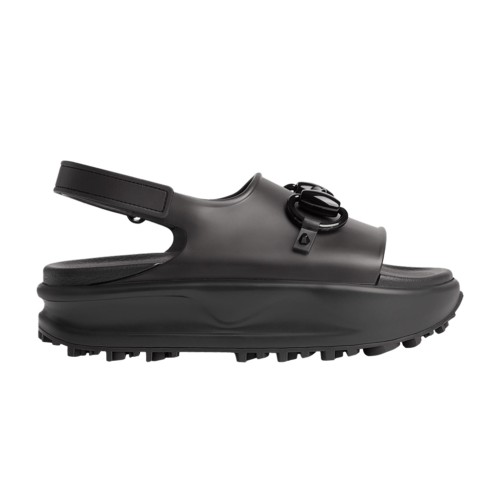 Gucci Wmns Horsebit Flatform Sandal 'Black'