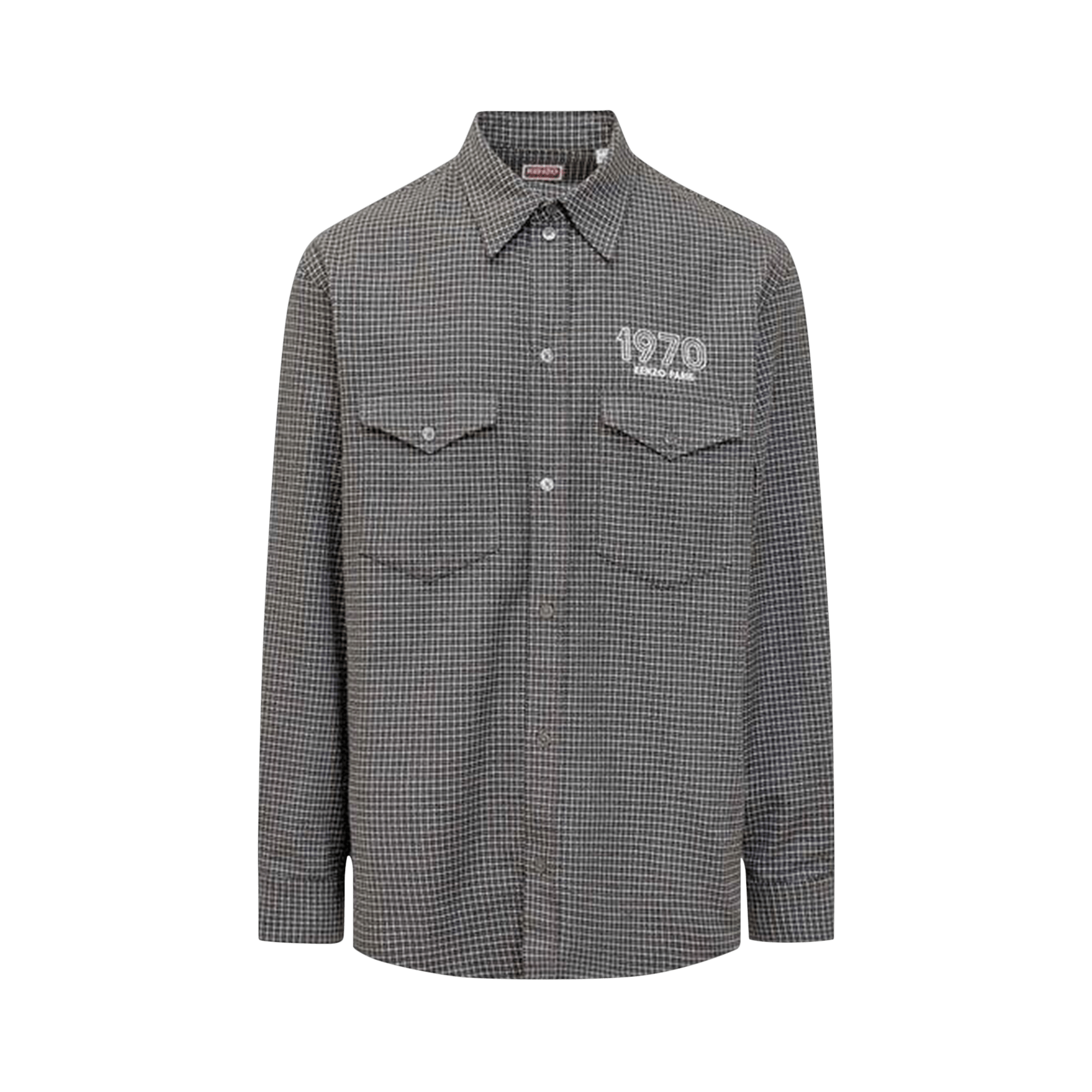 Kenzo Archive 1970 Military Shirt 'Stone Grey'