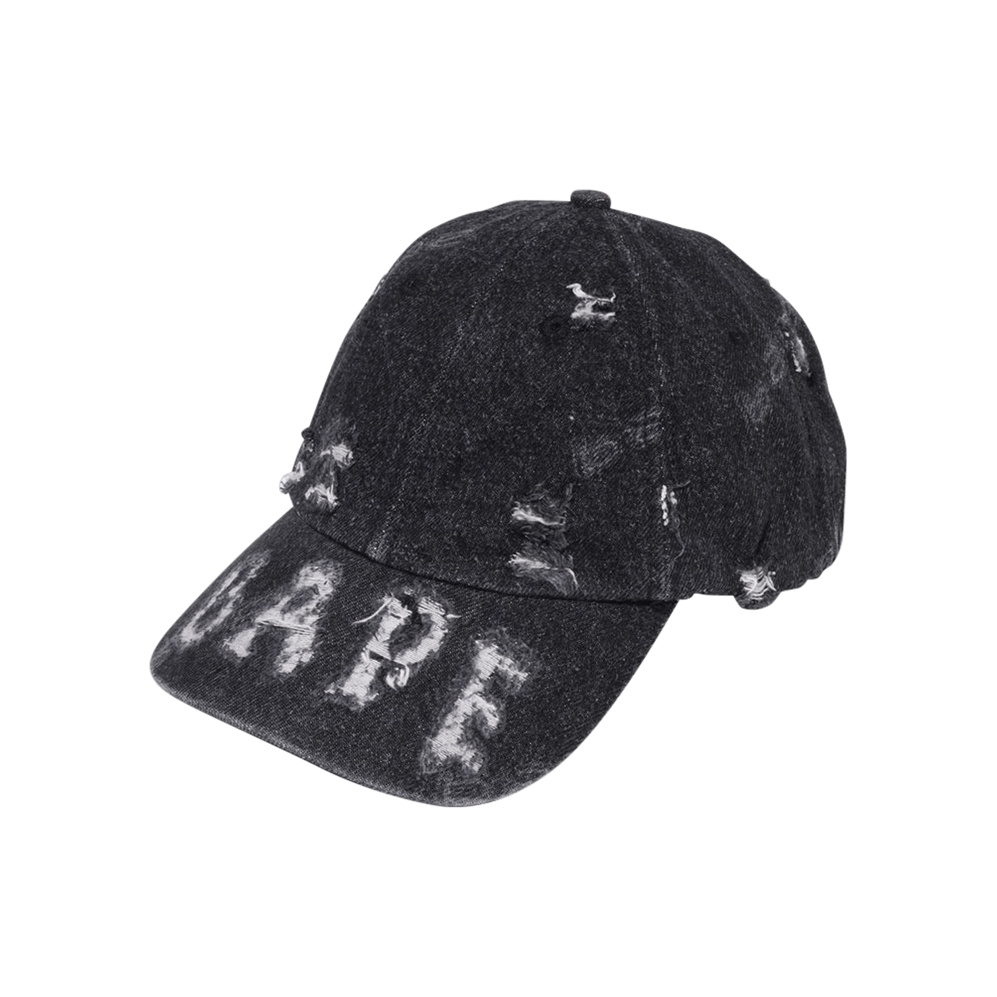BAPE Denim Distressed Logo Cap 'Black'