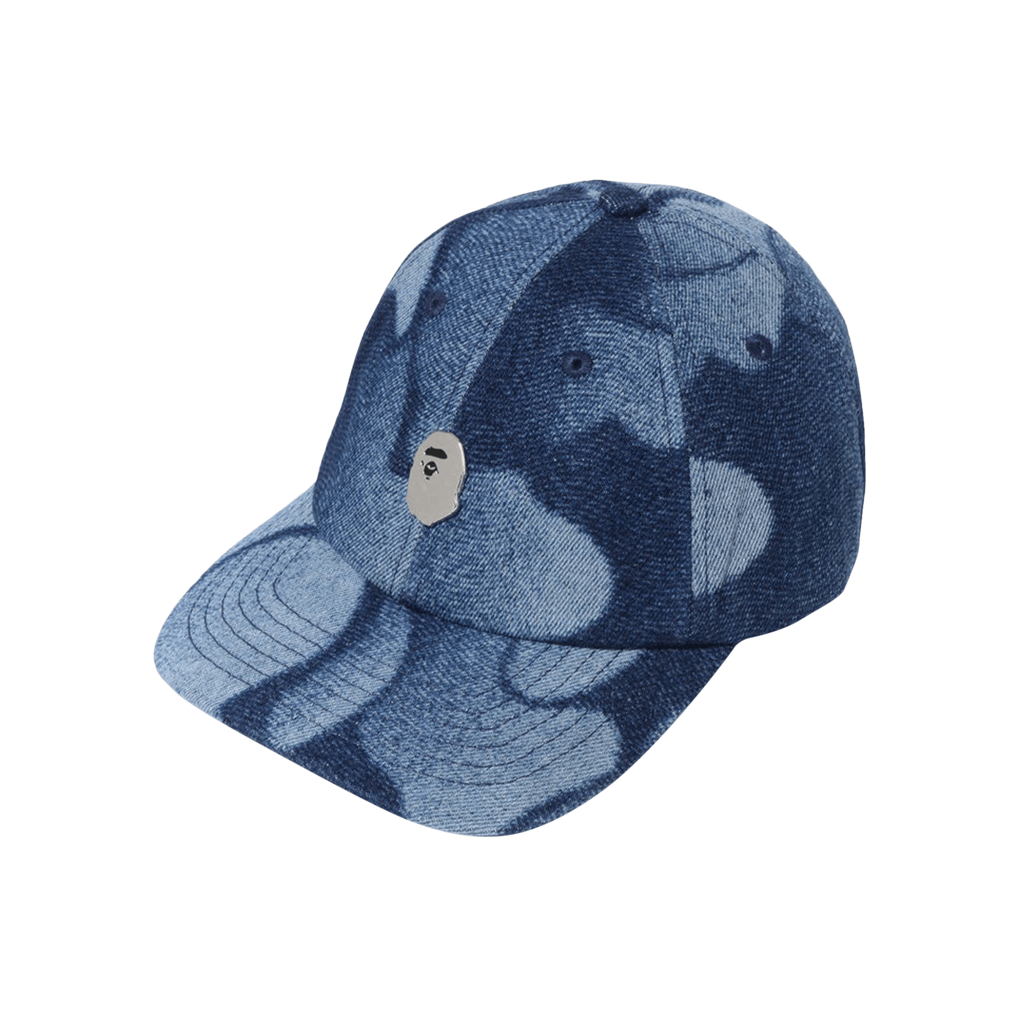 BAPE Rainbow Jacquard Metal Ape Head One Point Logo Pin Cap 'Multicolor'