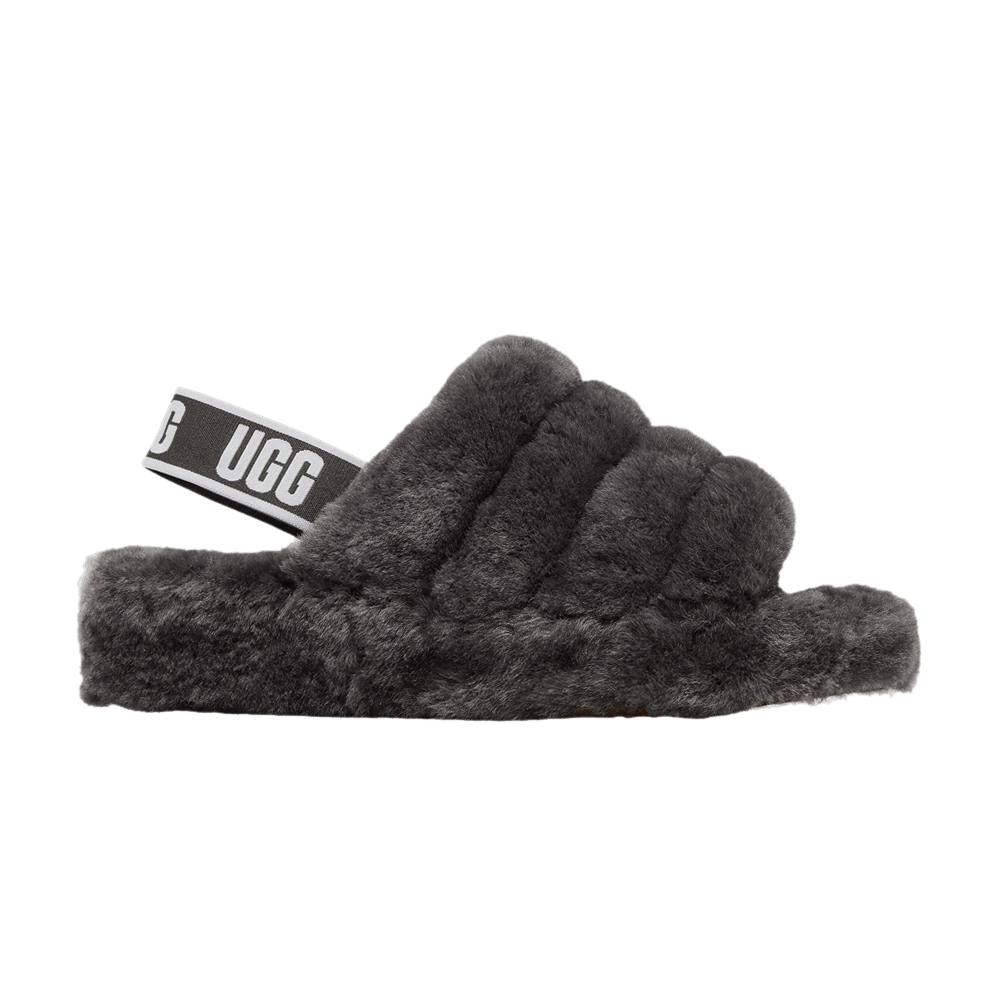 UGG Wmns Fluff Yeah Slide 'Charcoal'