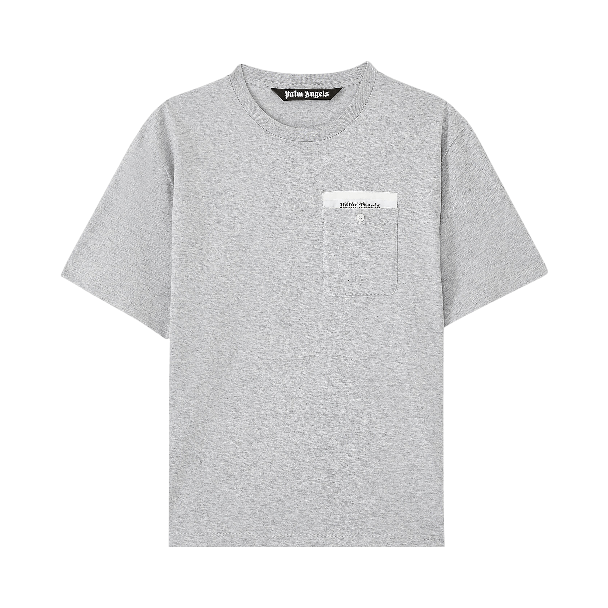 Palm Angels Sartorial Tape Crewneck T-Shirt 'Grey/Off White'