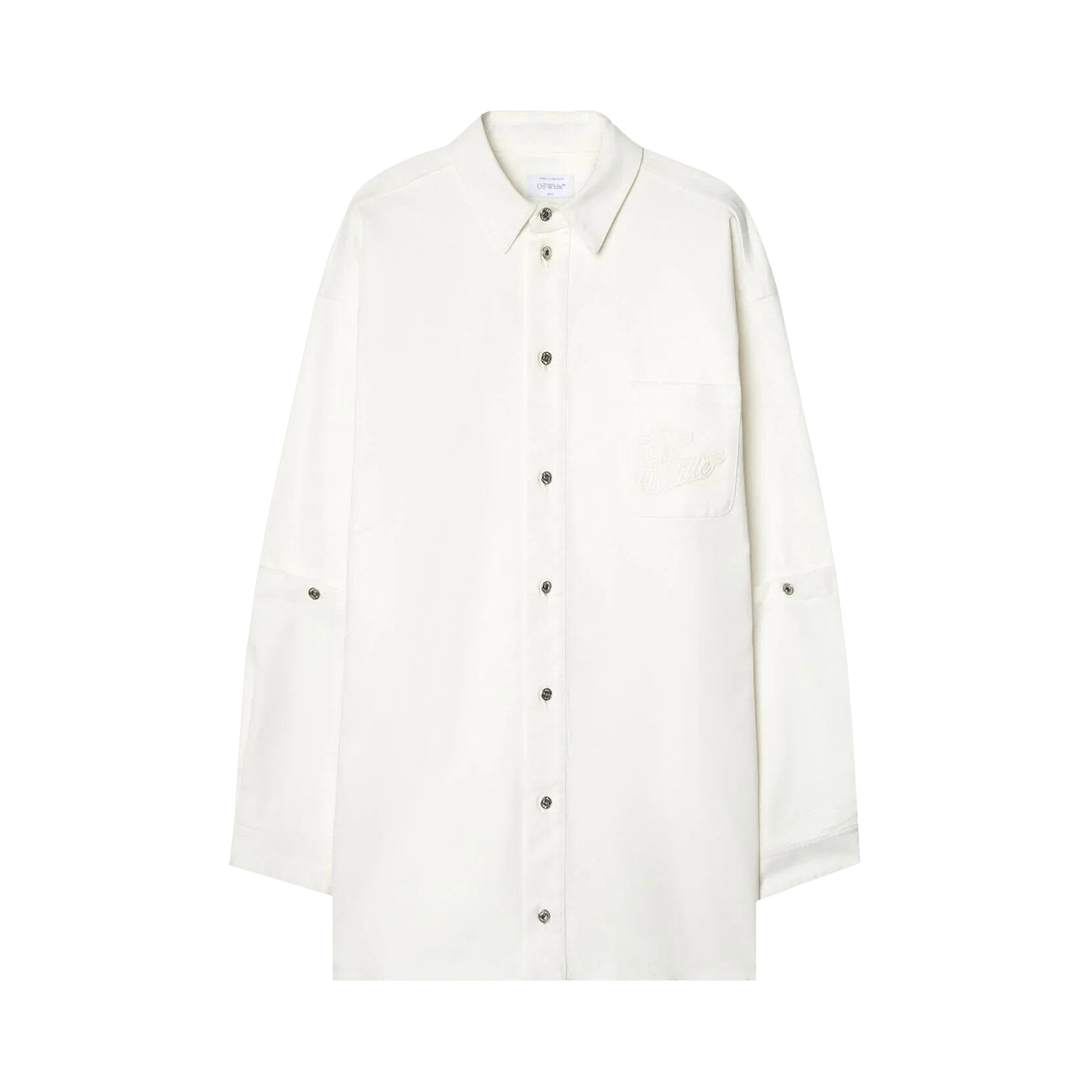 Off-White 90s Logo Appliqué Shirt 'White'