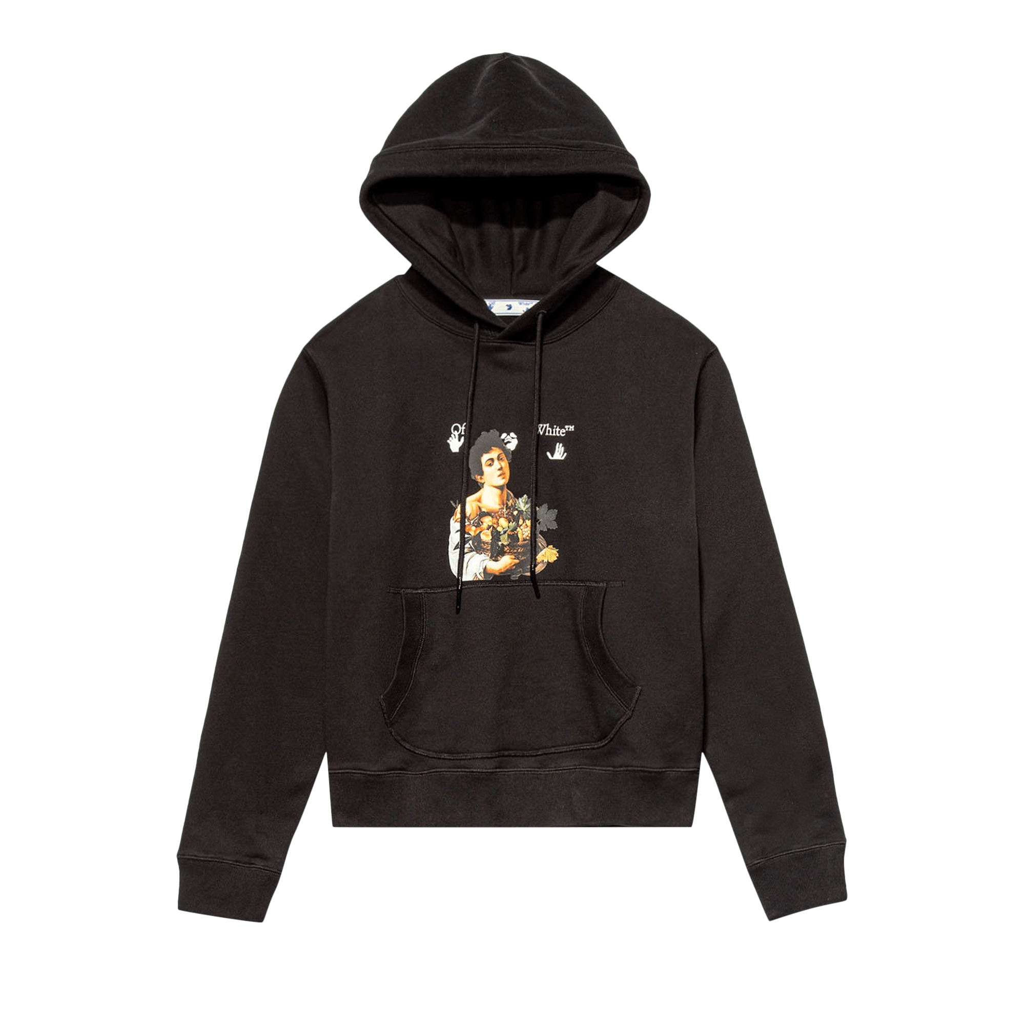 Off-White Caravaggio Boy Slim Fit Hoodie 'Black/White'