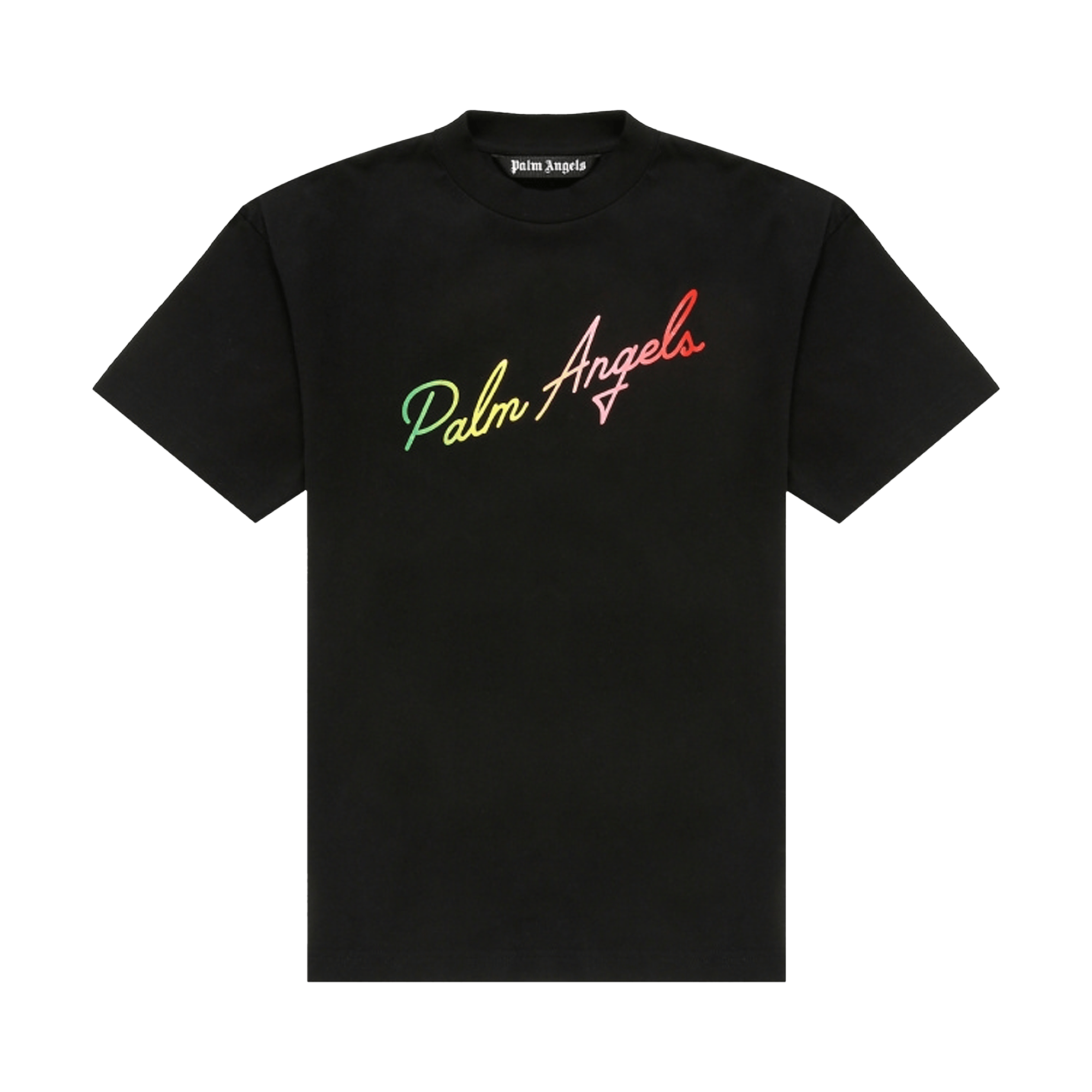Palm Angels Miami Logo Classic Tee 'Black/Multicolor'