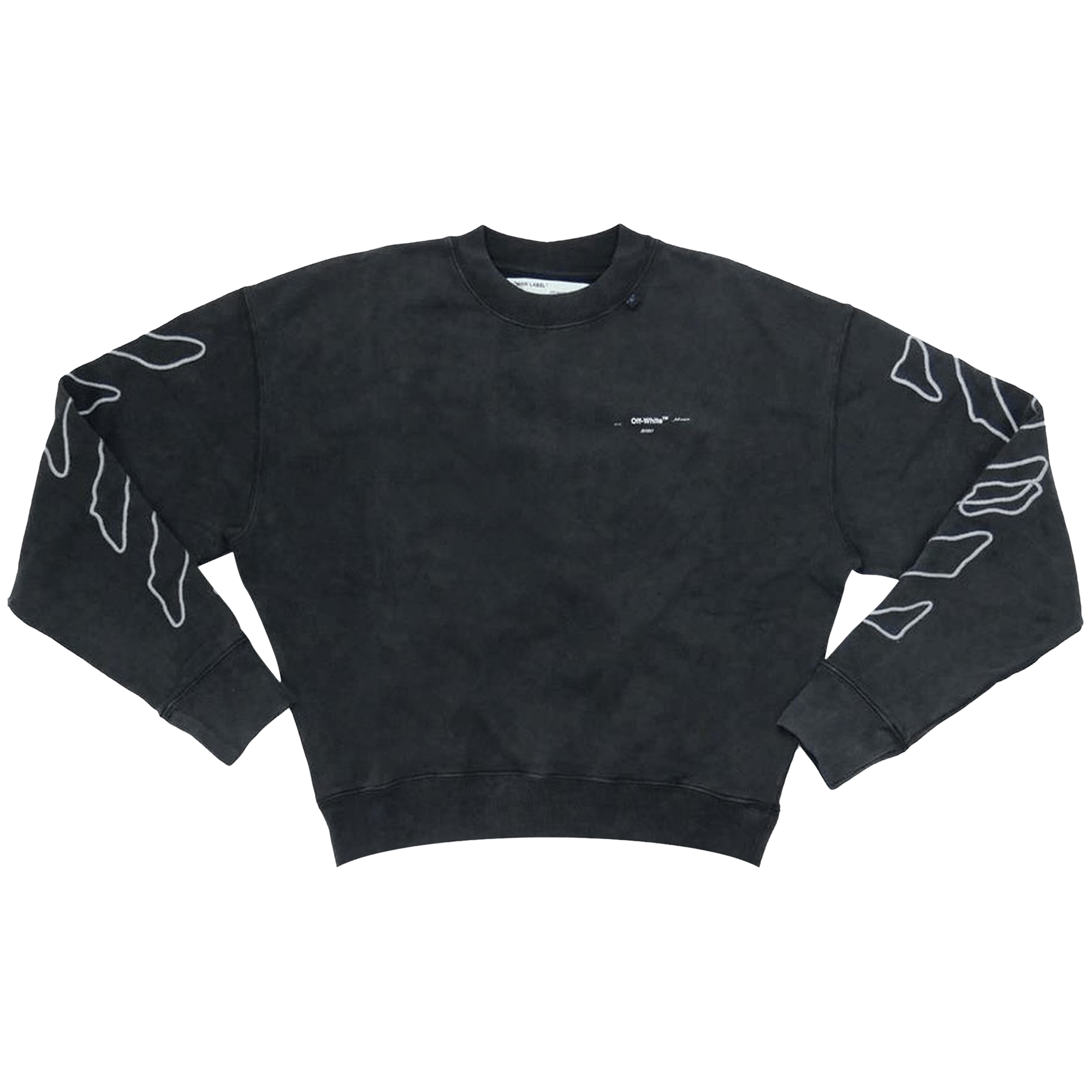 Off-White Abstract Arrows Over Crewneck 'Black / White'