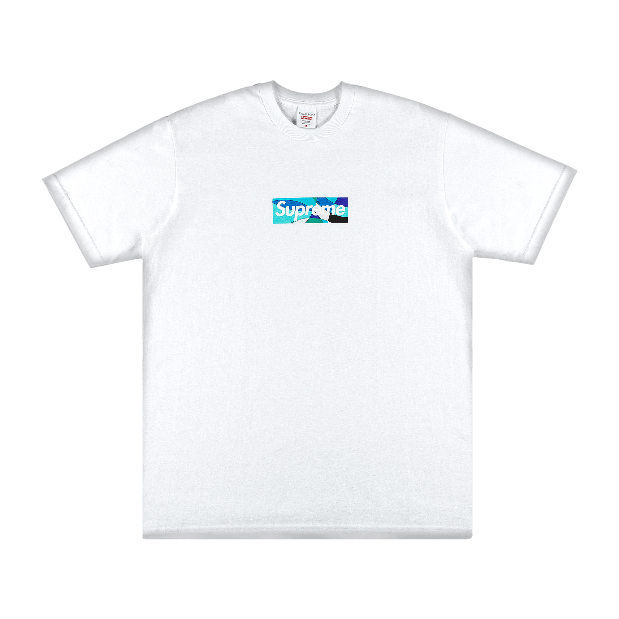 Supreme x Emilio Pucci Box Logo Tee 'White/Blue'