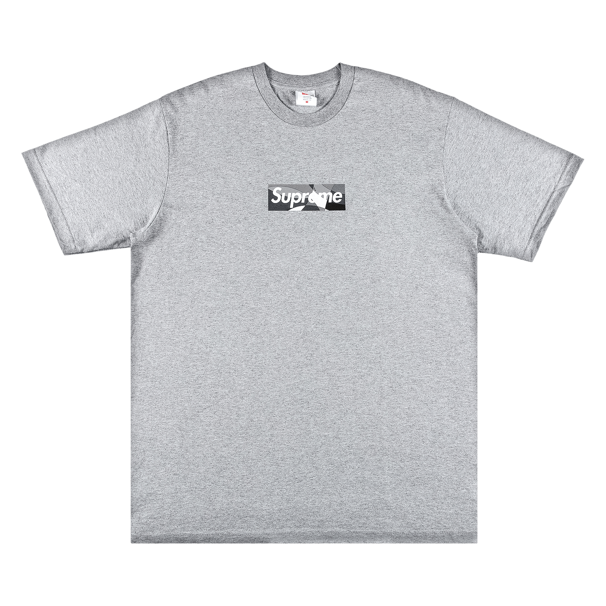 Supreme x Emilio Pucci Box Logo Tee 'Heather Grey/Black'