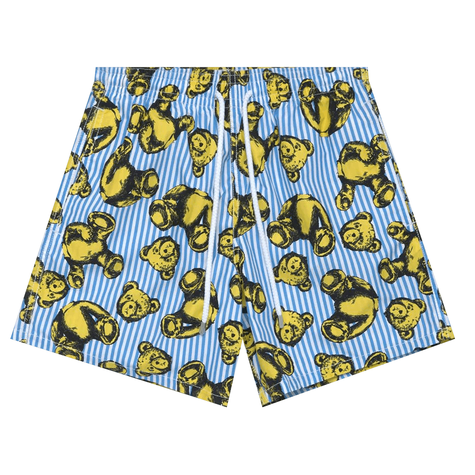 Palm Angels x Vilebrequin Bear Print Swimshorts 'Light Blue'