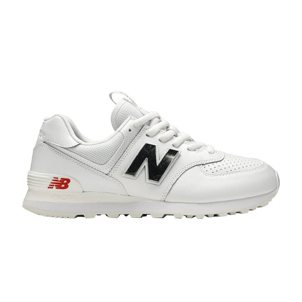 New Balance 574 'Metallic - White Neo Flame'