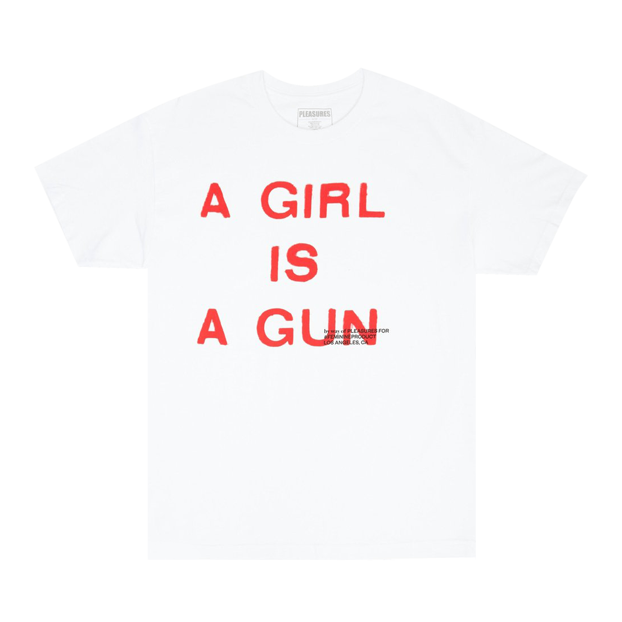 Pleasures Girl Is A Gun T-Shirt 'White'