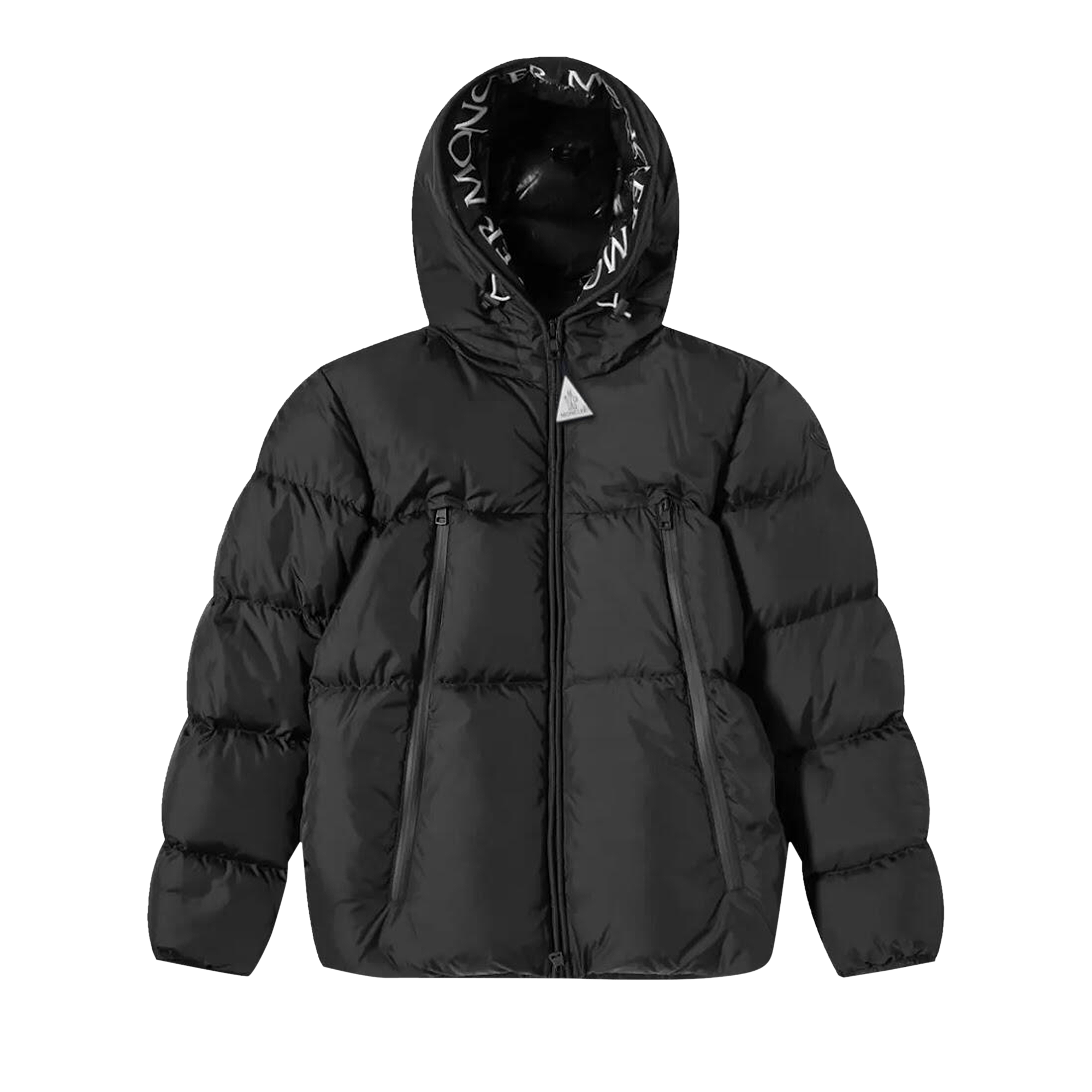 Buy Moncler Bady Hooded Shiny Full Zip Jacket 'Black' - 1A524 00