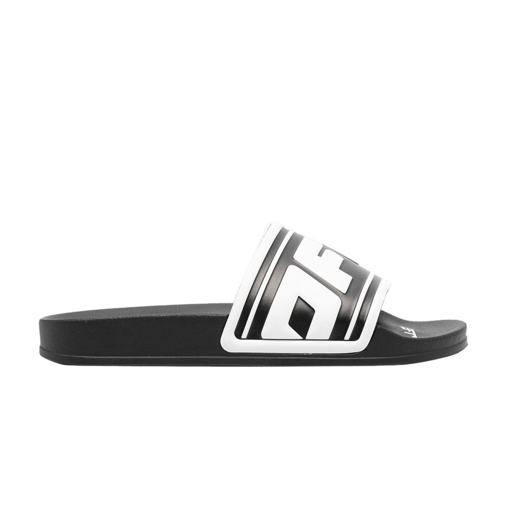 Off-White Wmns Sliders 'Logo Embossed - Black White'