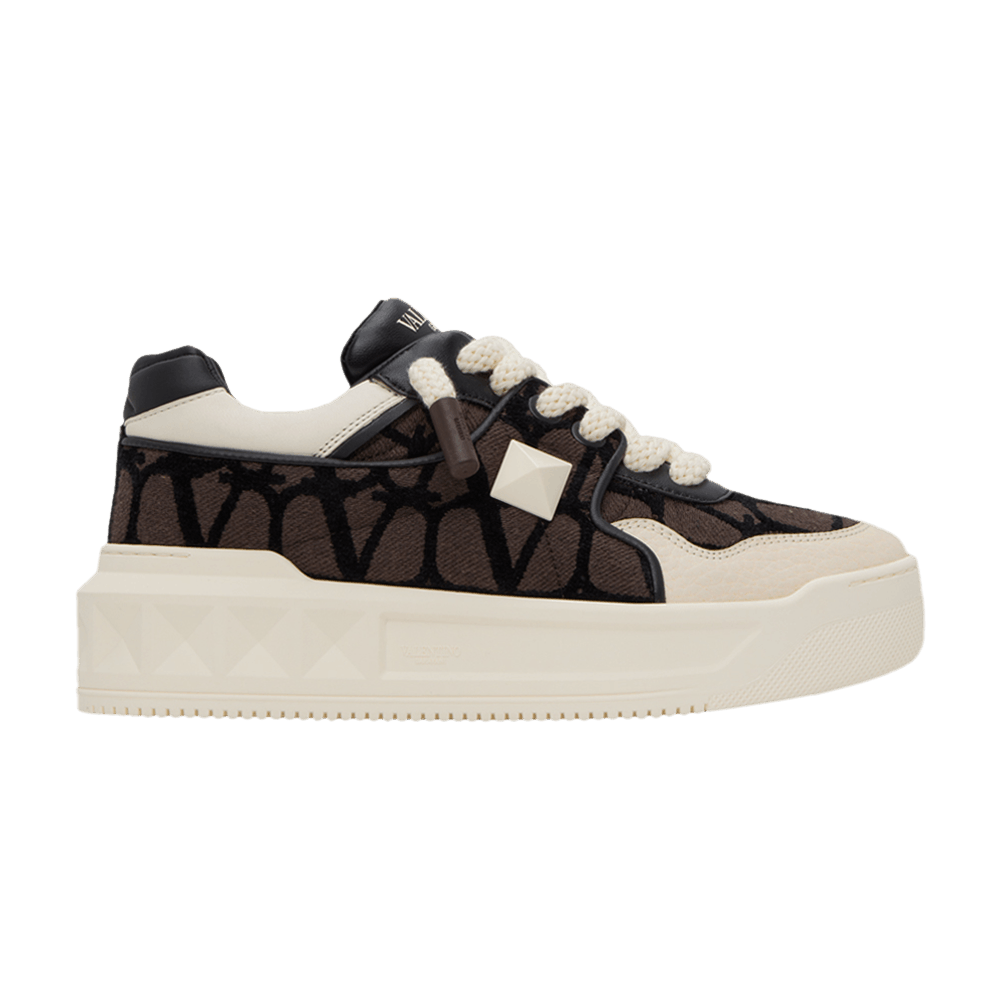 Buy Valentino One Stud XL Low 'Toile Iconographe - Natural