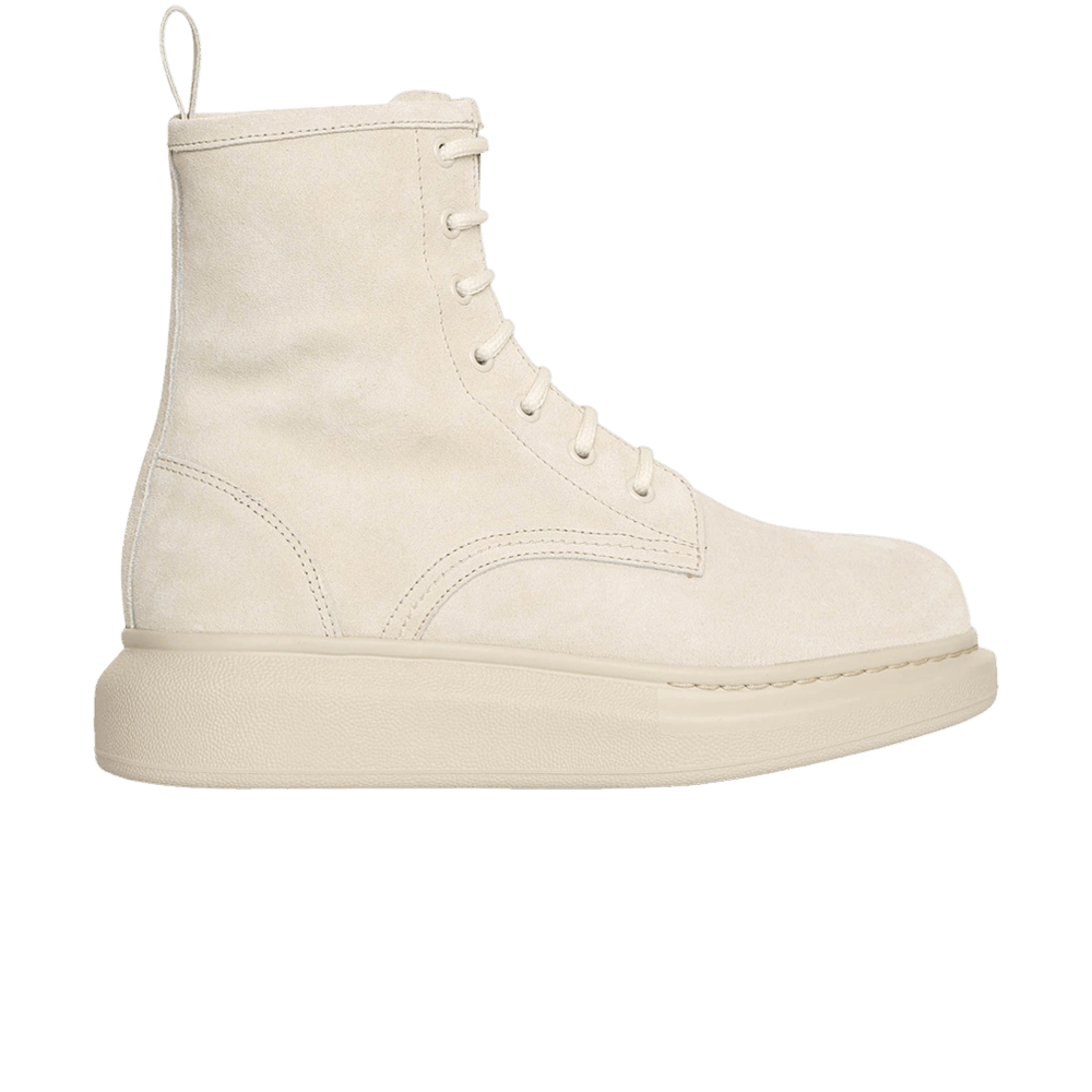 Alexander McQueen Wmns Hybrid Lace Up Boot 'Beige'