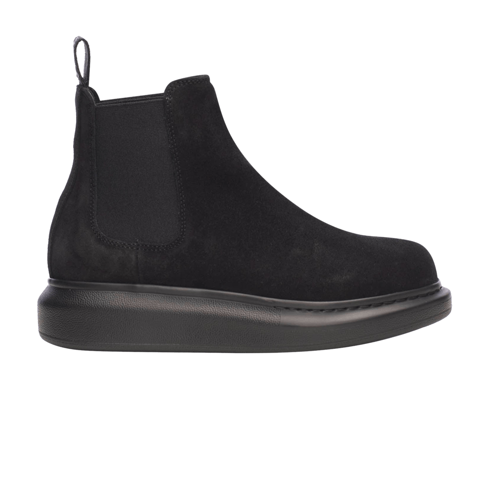 Alexander McQueen Wmns Hybrid Chelsea Boot 'Black Suede'