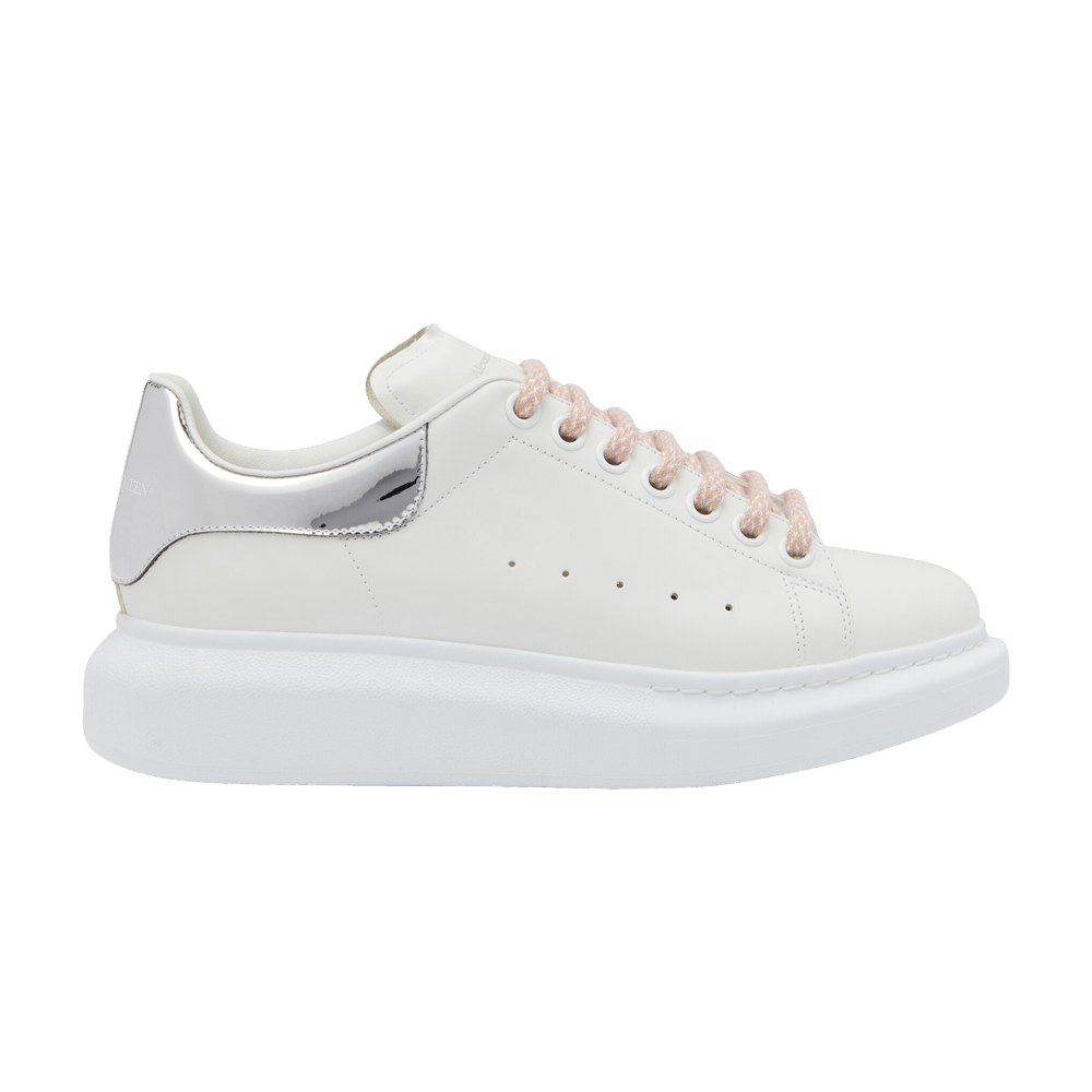 Alexander McQueen Wmns Oversized Sneaker 'White Silver Pink'
