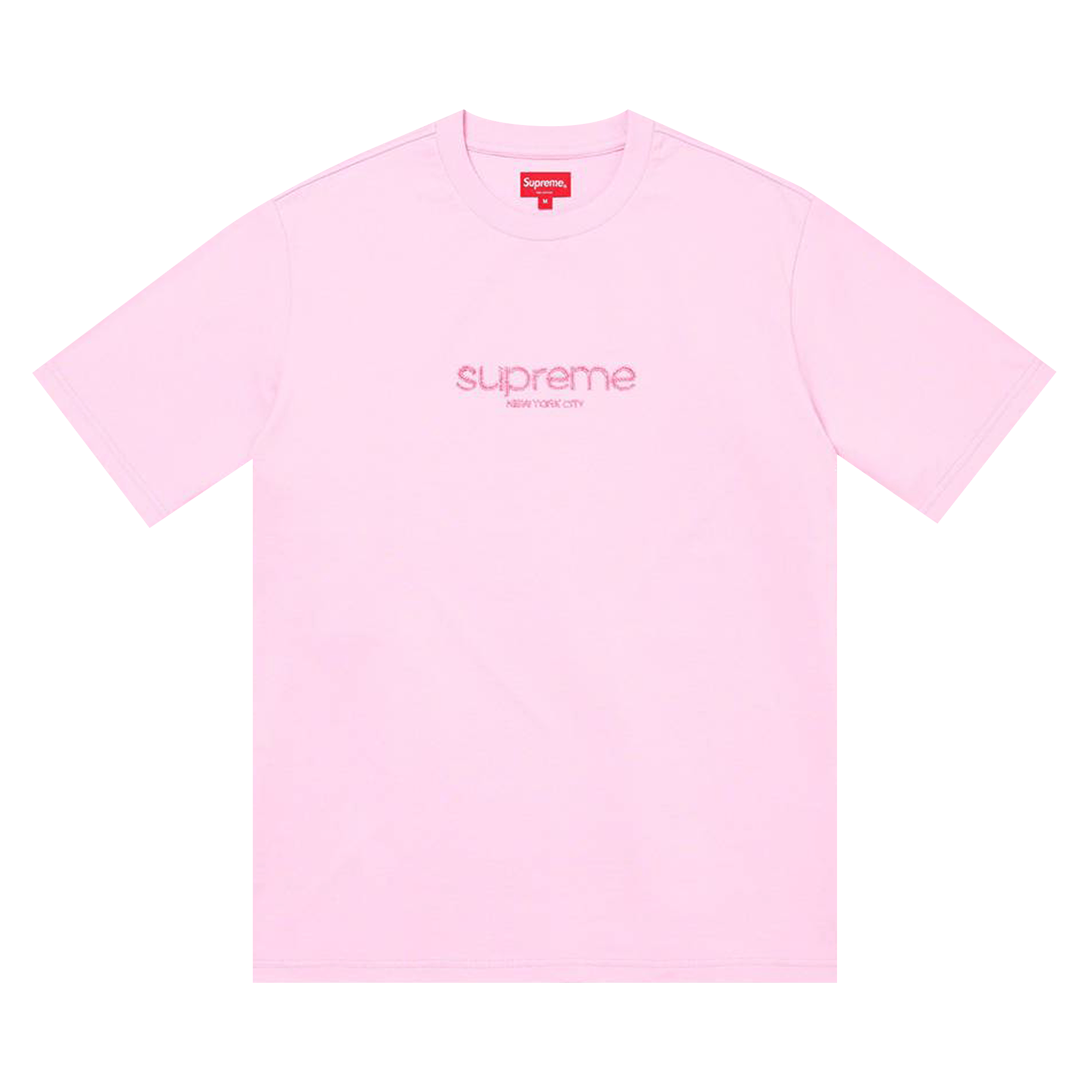 Supreme Beaded Logo Short-Sleeve Top 'Pink'