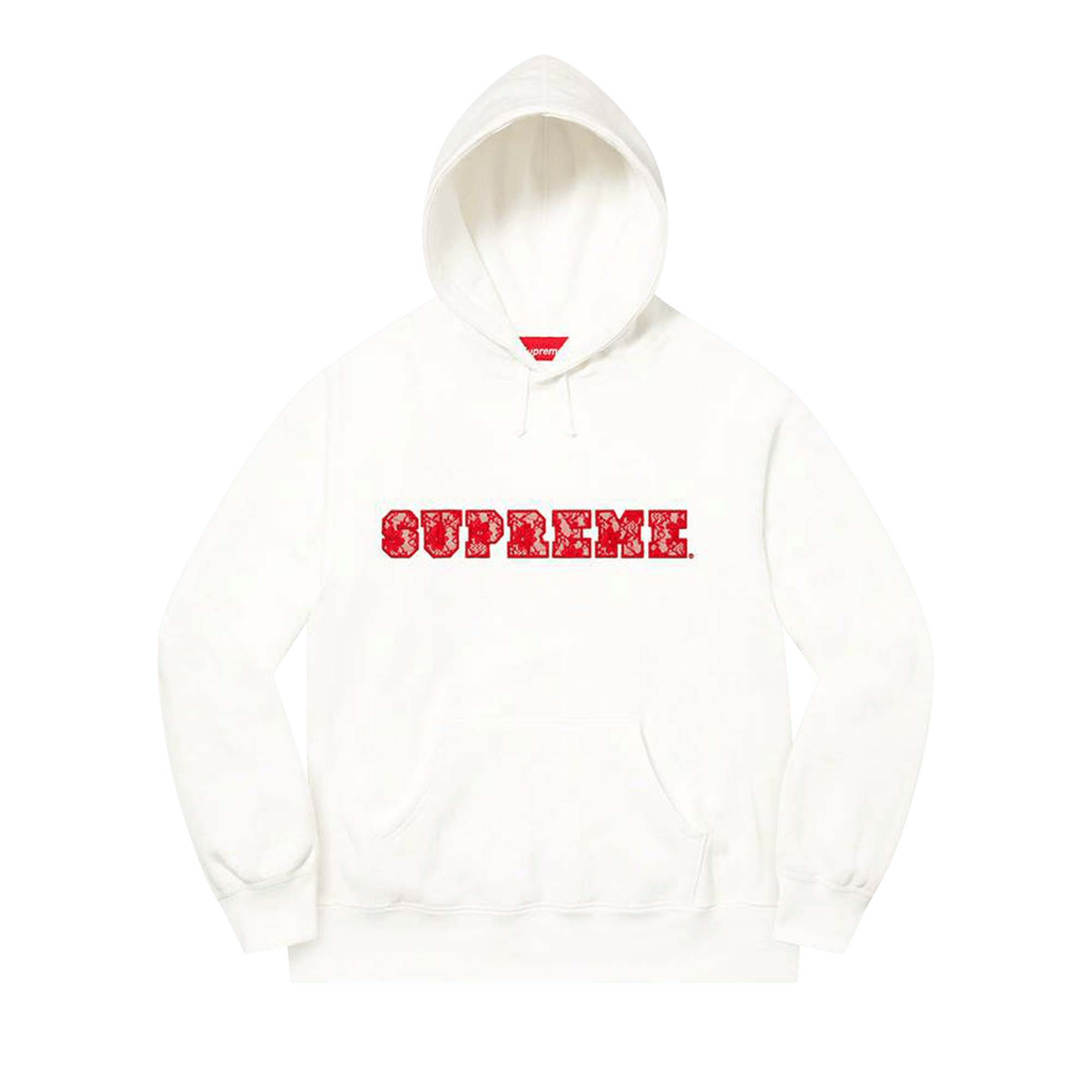 Supreme Lace Hooded Sweatshirt 'White'