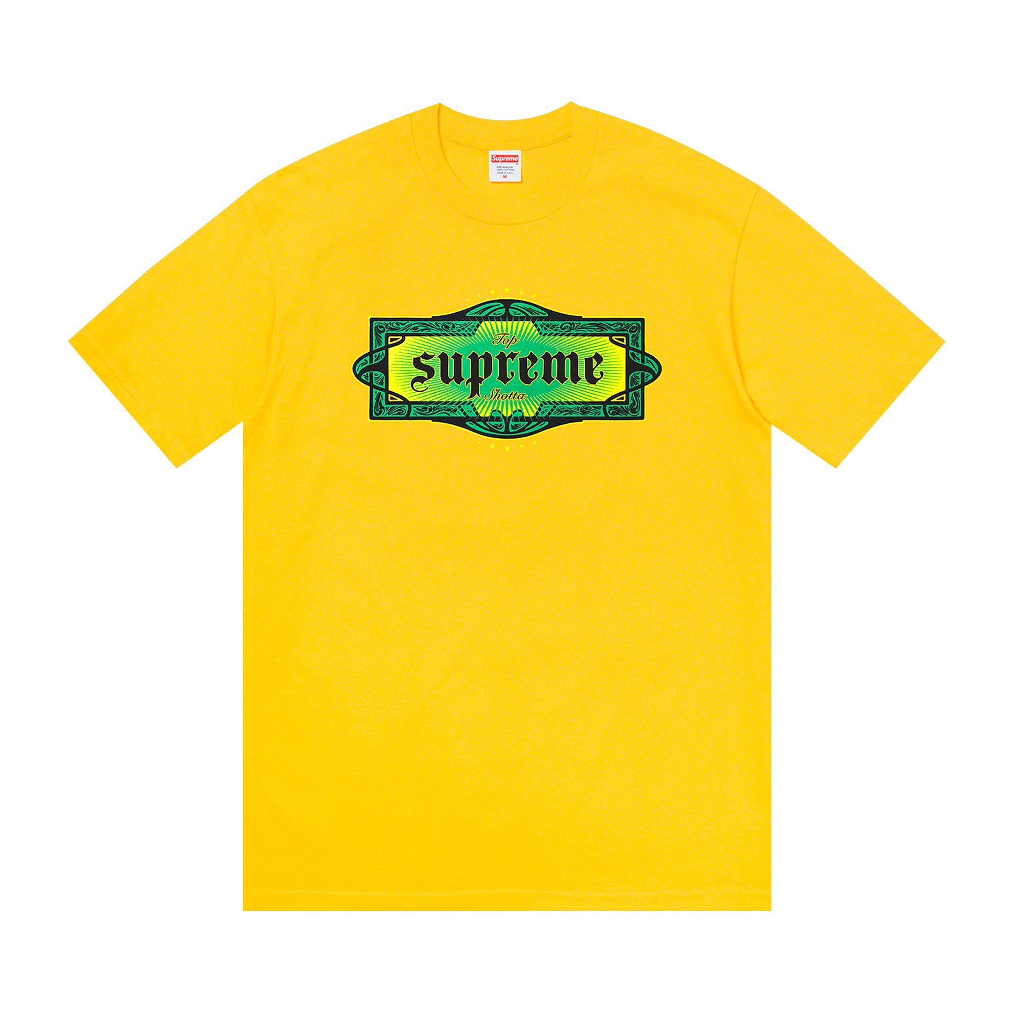 Supreme Top Shotta Tee 'Yellow'