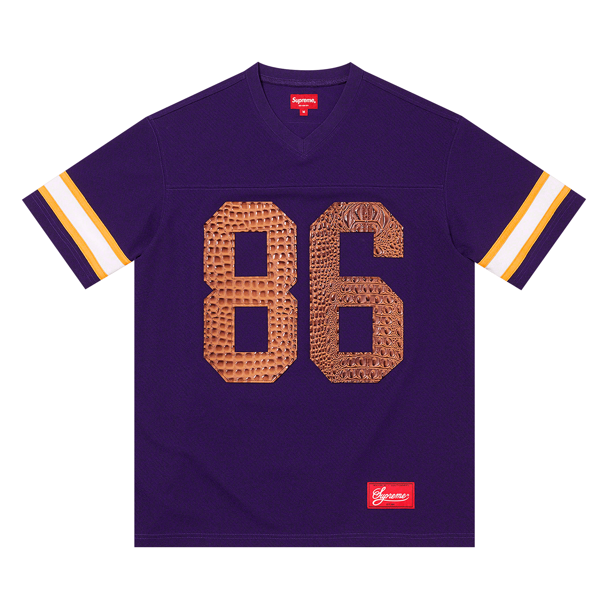 Supreme Faux Croc Football Jersey 'Purple'