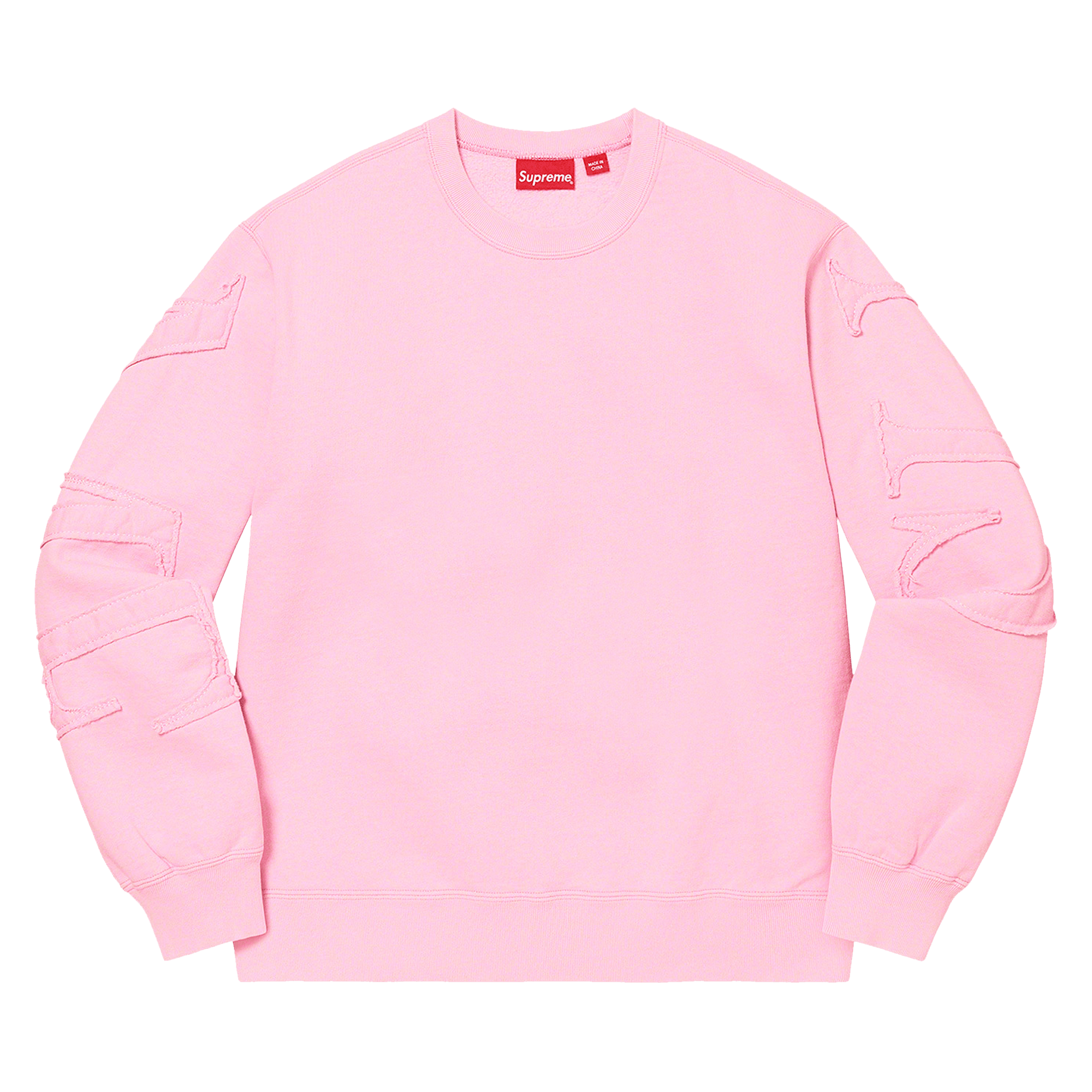 Supreme Tonal Appliqué Crewneck 'Pale Pink'