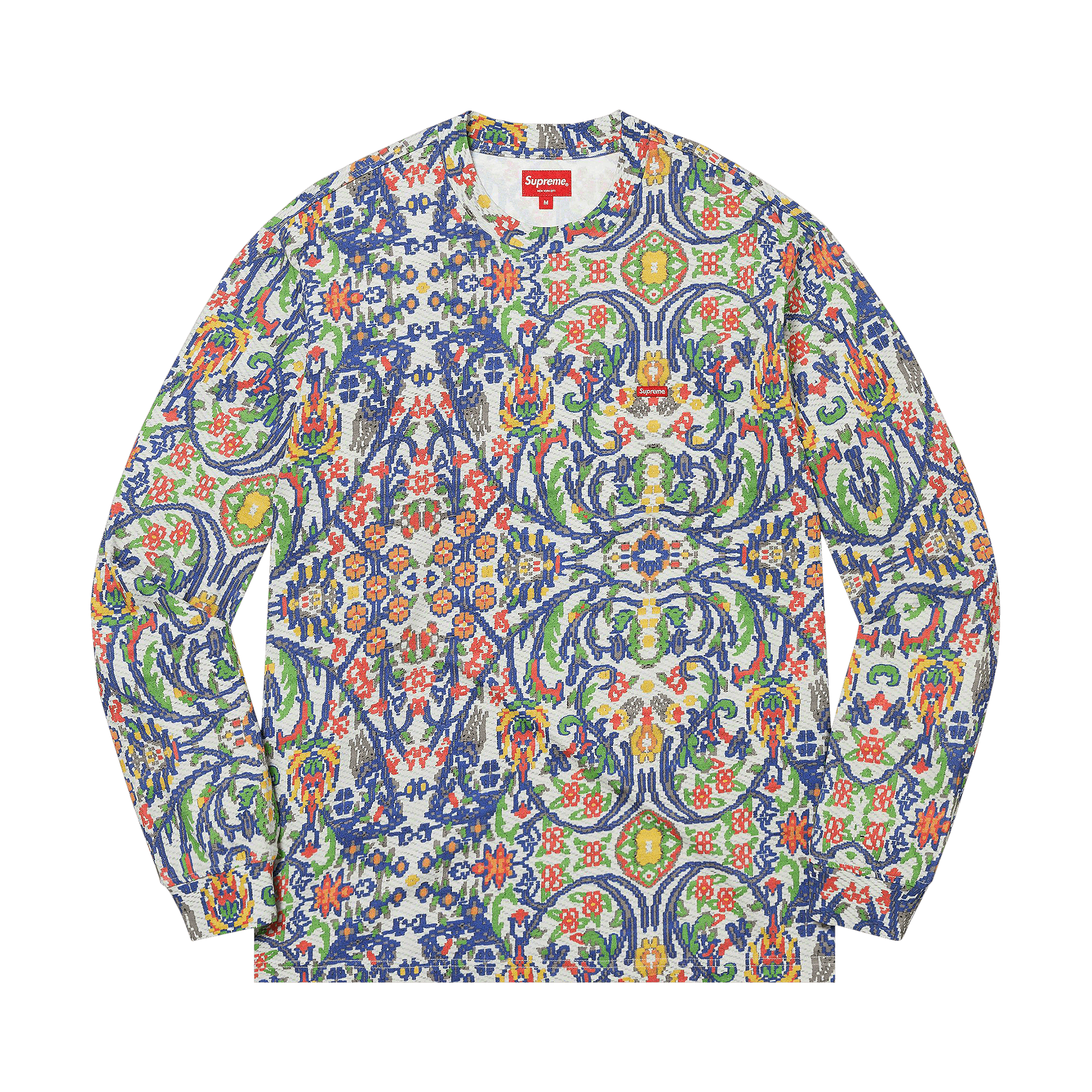 Supreme Small Box Long-Sleeve Tee 'Tapestry'