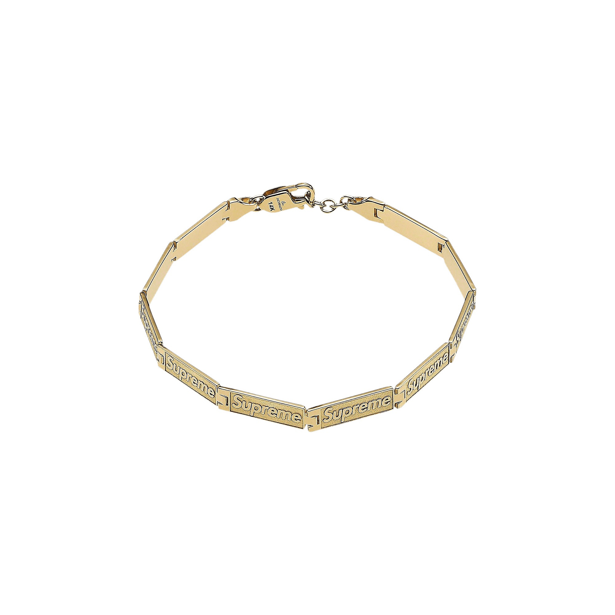 Supreme x Jacob & Co. Logo Link Bracelet '14K Gold'