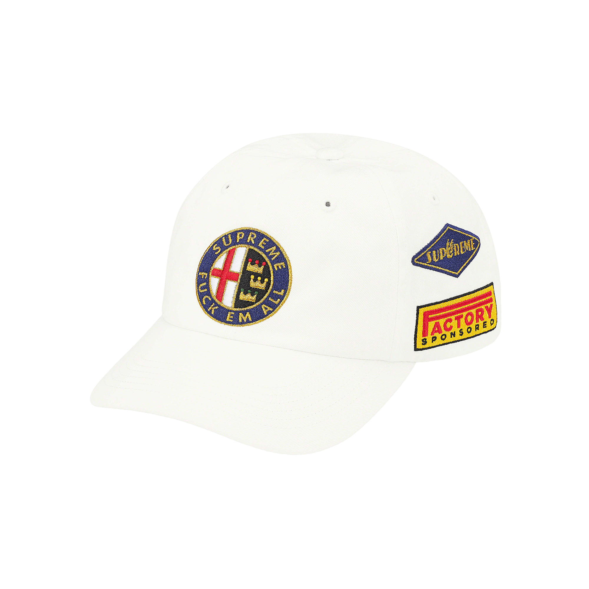 Supreme Racing 6-Panel 'White'
