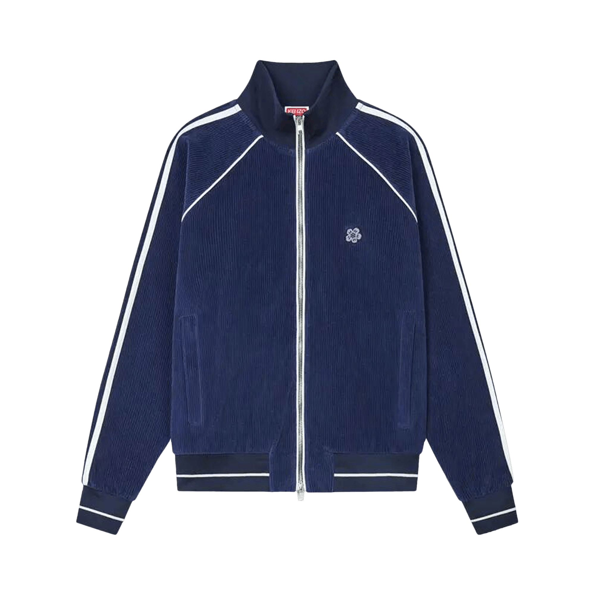 Kenzo Velvet Track Jacket 'Midnight Blue'
