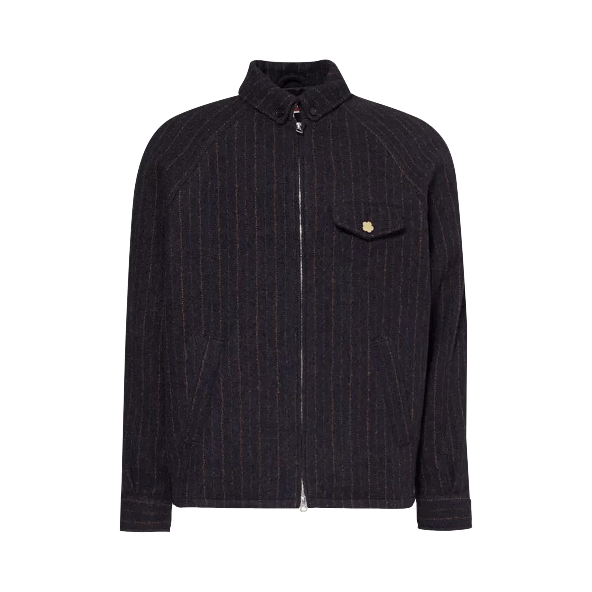 Kenzo Striped Wool Blouson 'Blue/Black'