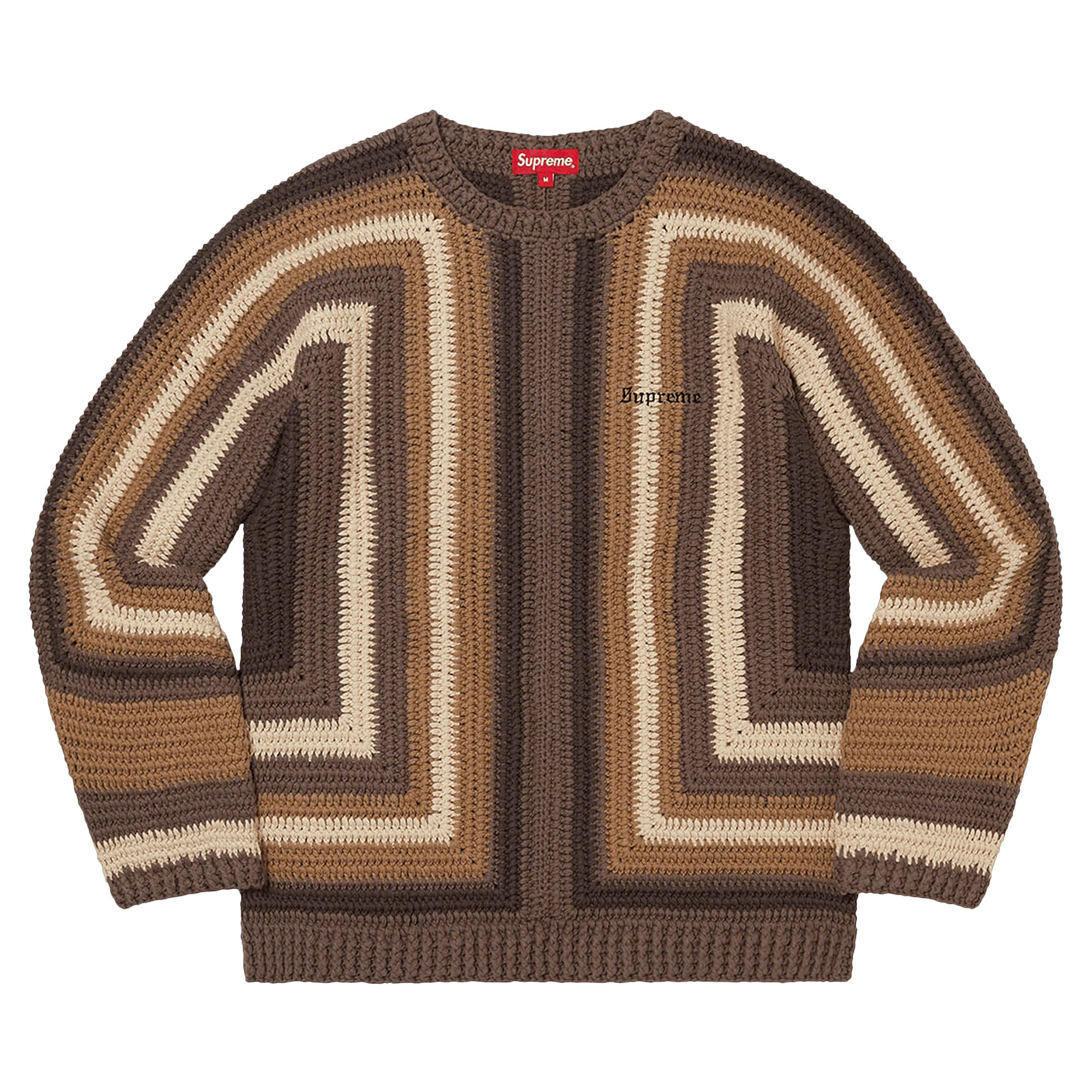 Supreme Hand Crocheted Sweater 'Brown'