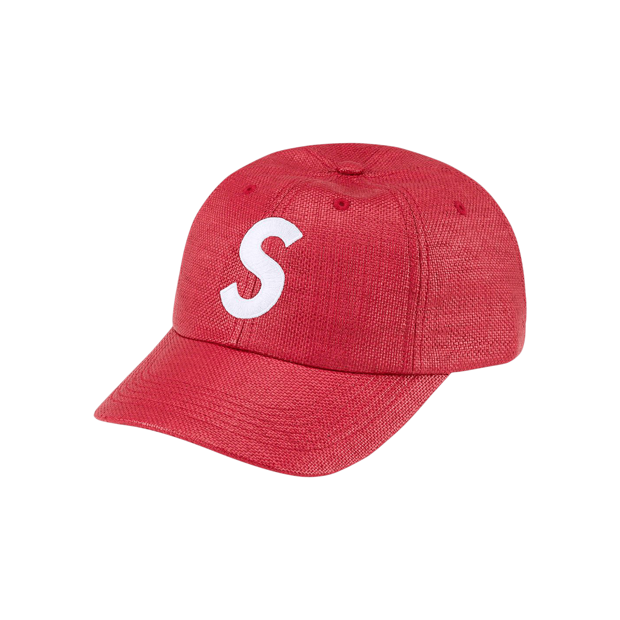 Supreme Raffia S Logo 6-Panel 'Red'