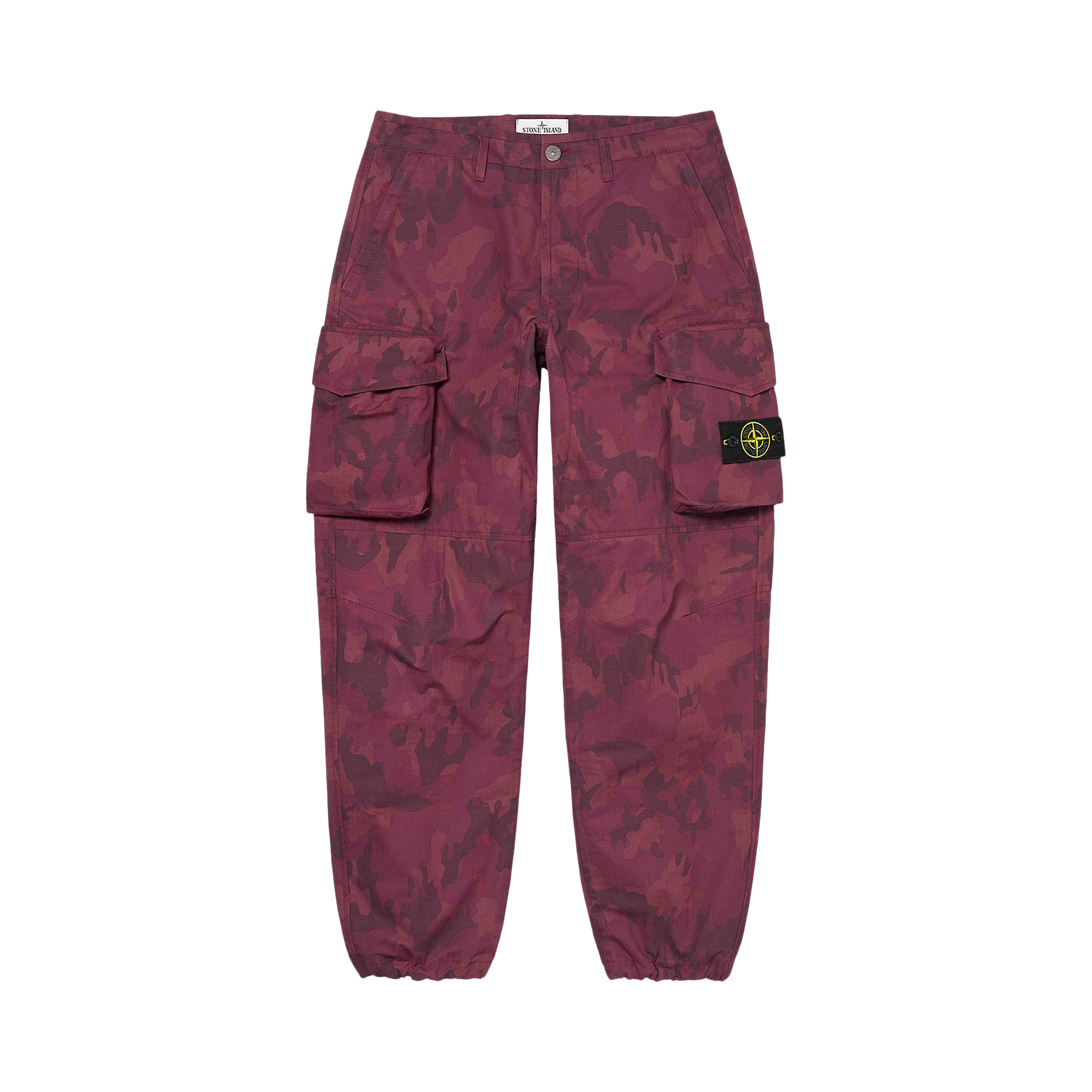 Supreme x Stone Island Reactive Ice Camo Ripstop Cargo Pant 'Red'