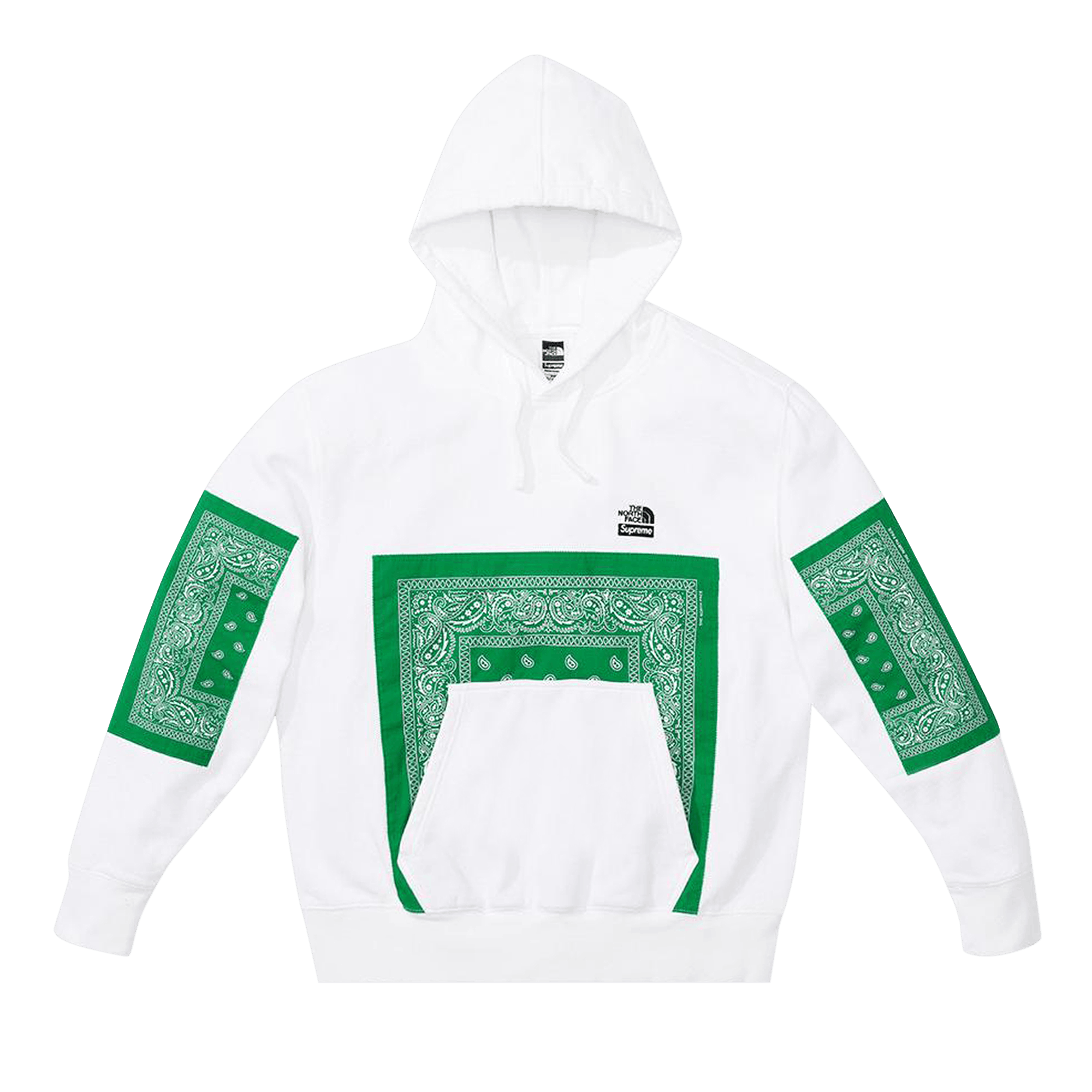 Supreme x The North Face Bandana Hooded Sweatshirt 'White'