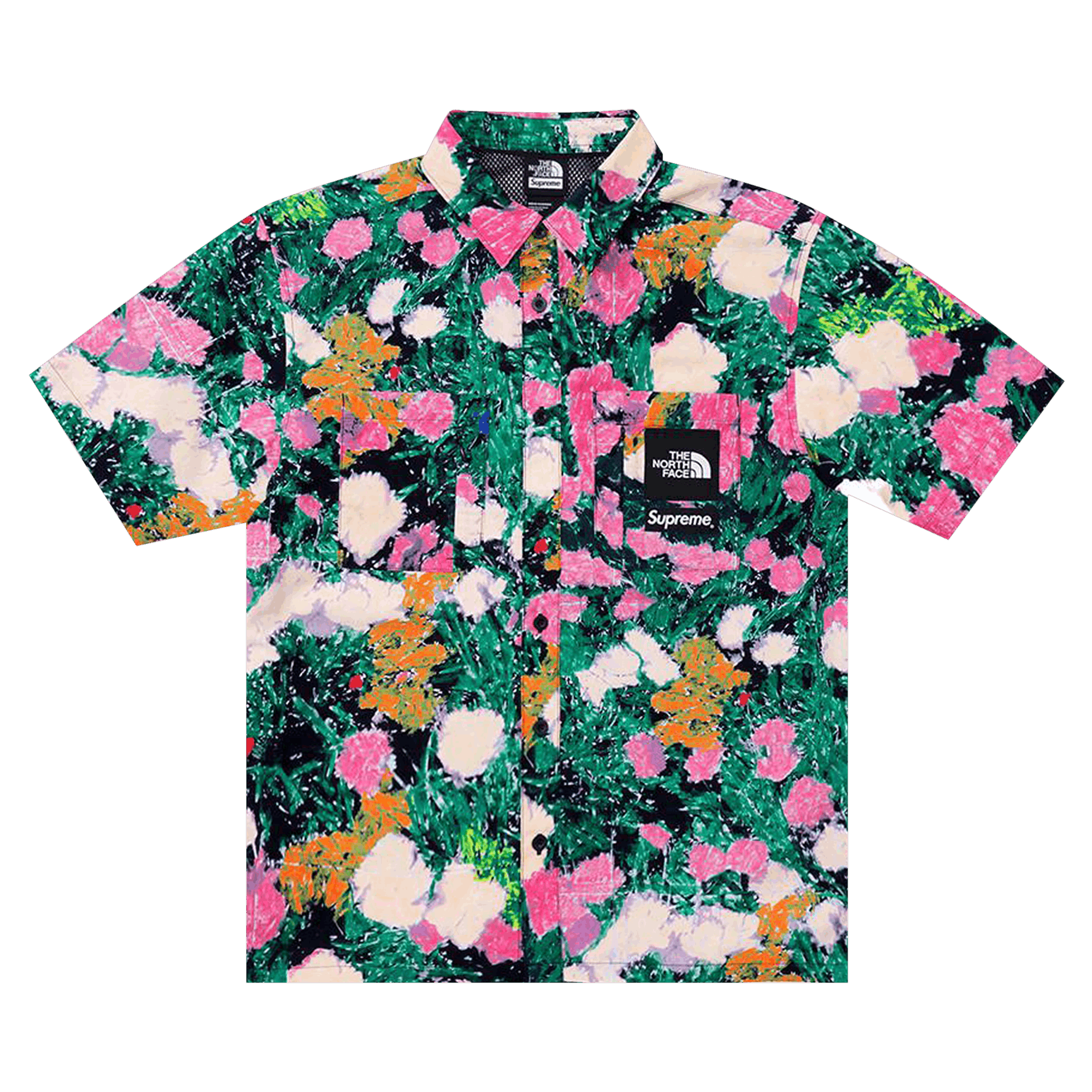 Supreme x The North Face Trekking Short-Sleeve Shirt 'Flowers'
