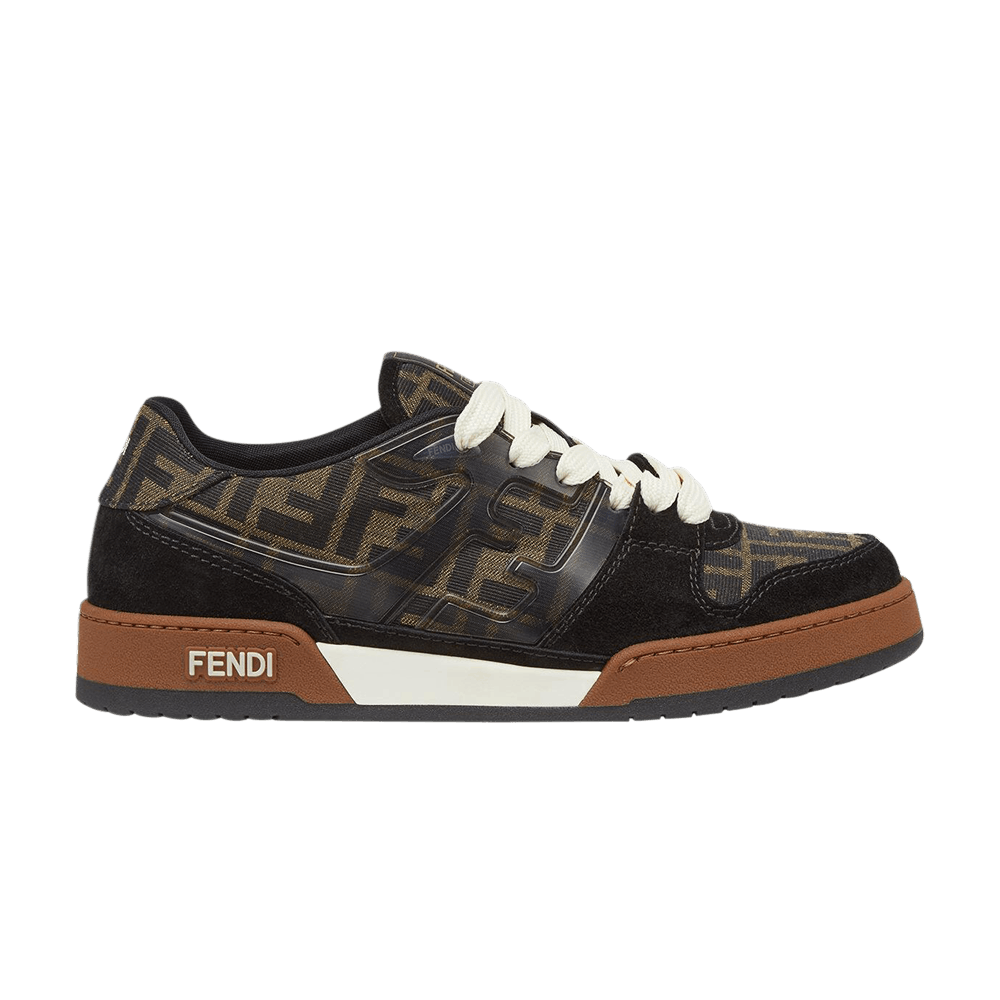 FENDI｜SNEAKERS (Match leather low-tops (7E1643 AOMN F1N FENDI Match Lace-Up Sneakers - Brown | VAO Concept Store