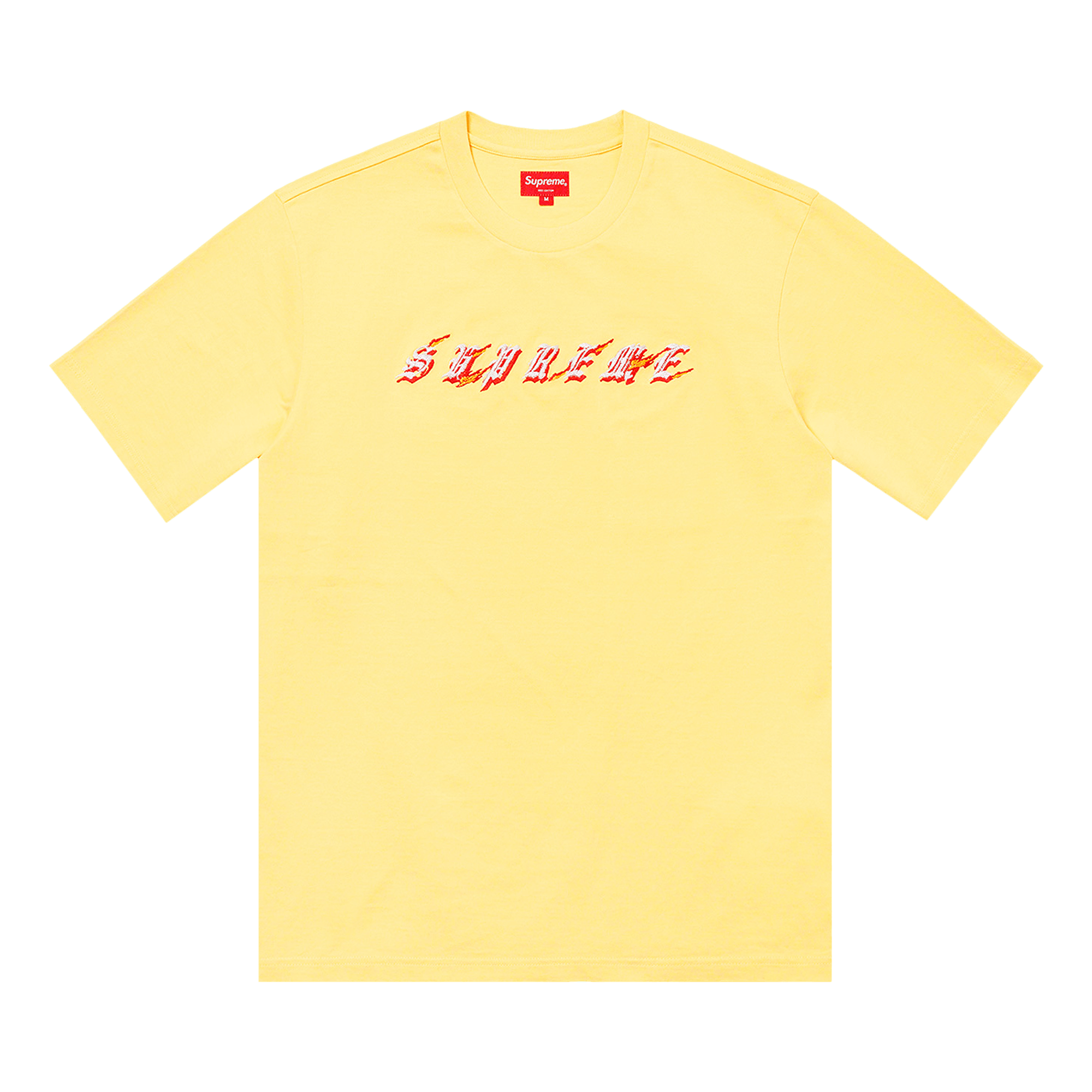Supreme Flames Short-Sleeve Top 'Pale Yellow'
