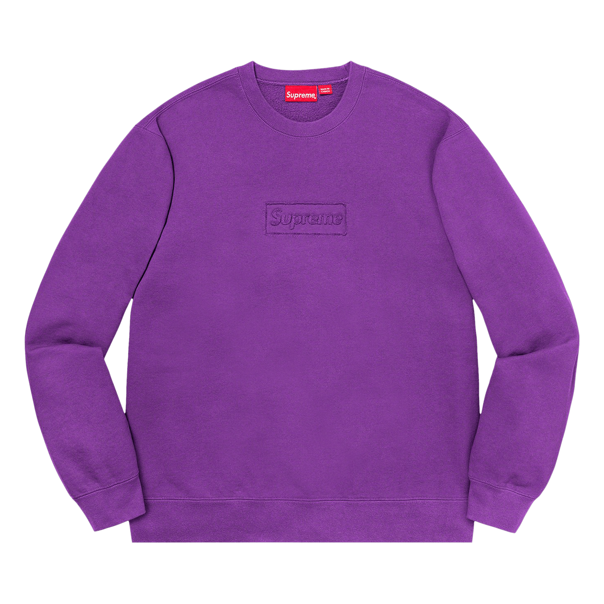 Supreme Cutout Logo Crewneck 'Violet'