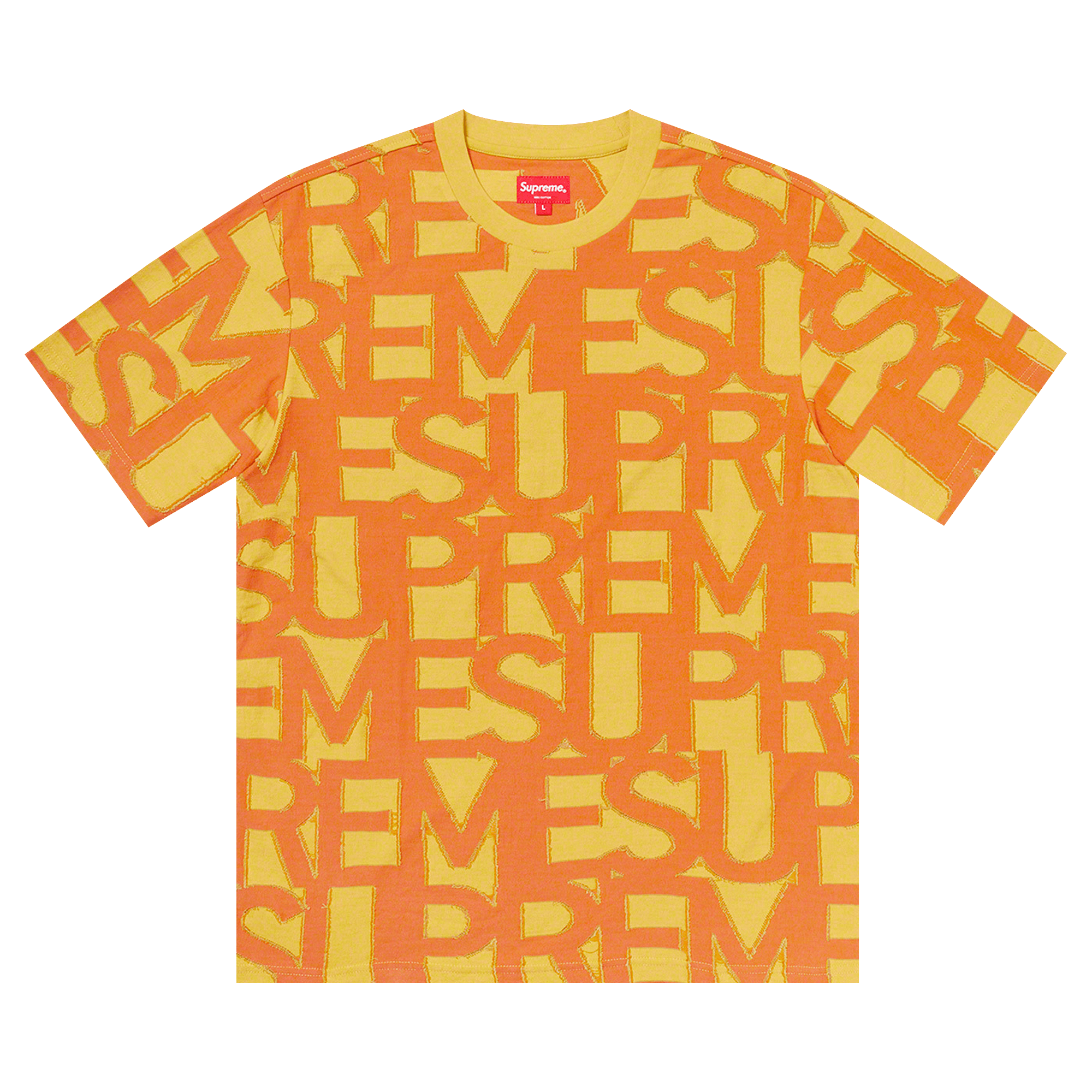 Supreme Spellout Short-Sleeve Top 'Yellow'