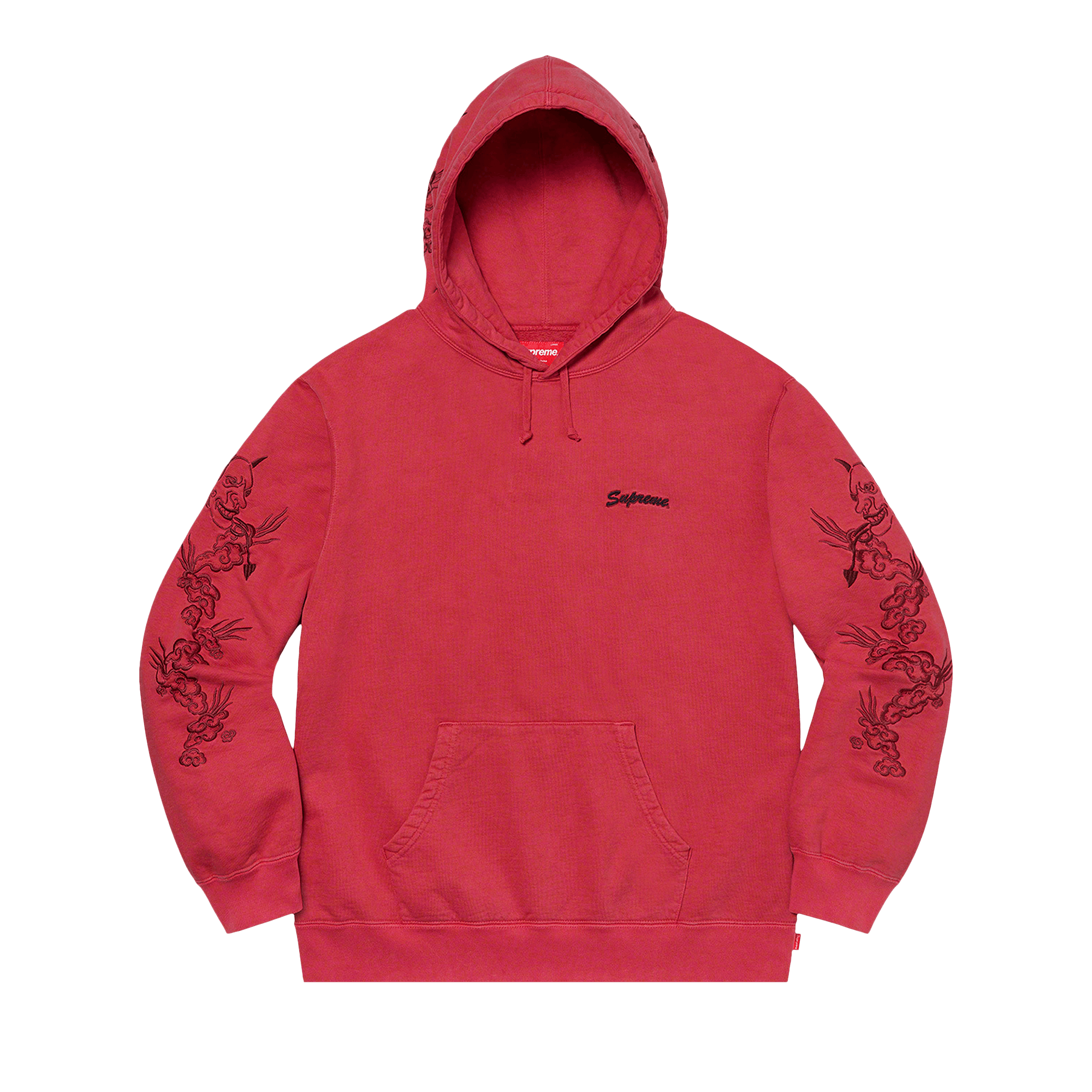 Supreme Dragon Overdyed Hooded Sweatshirt 'Red'