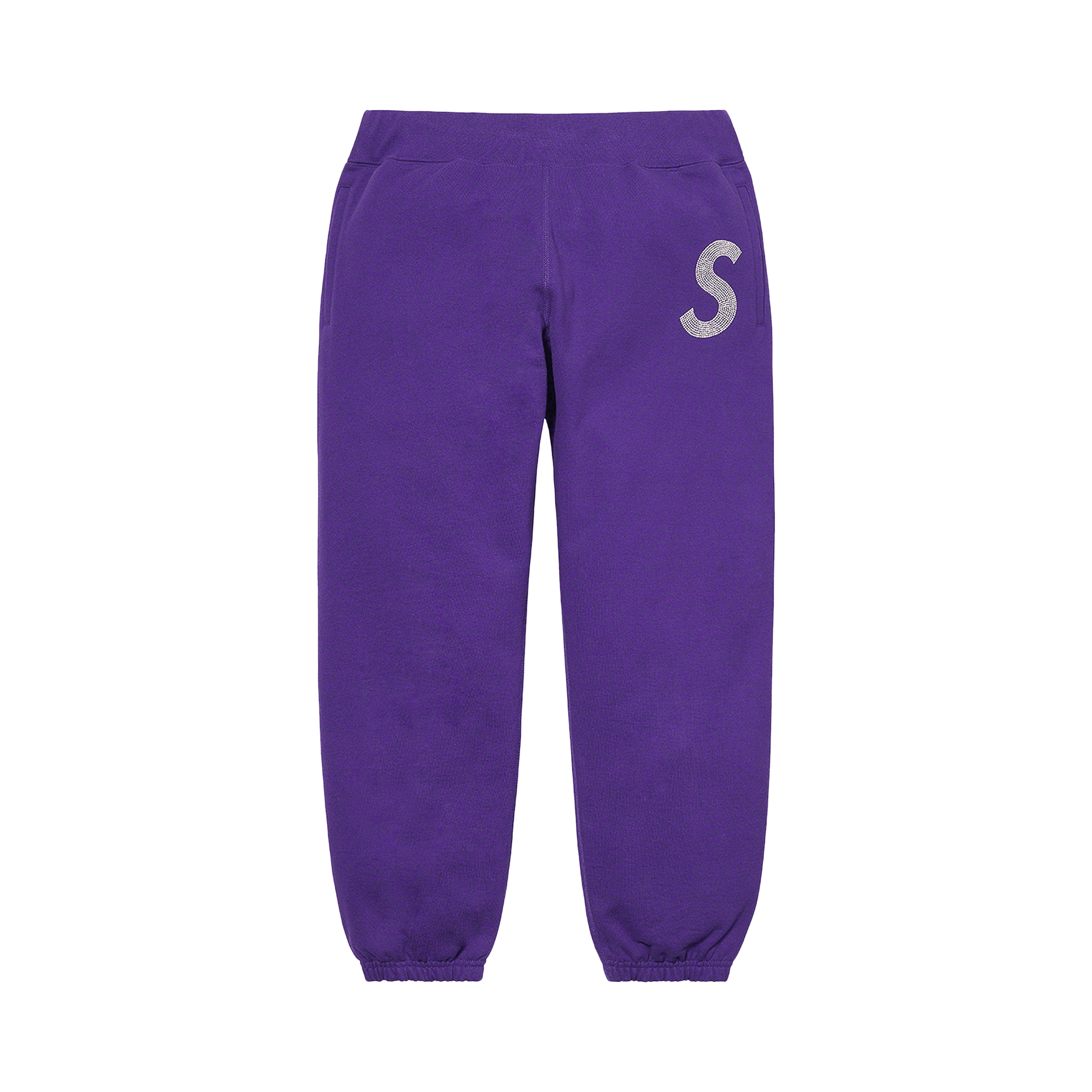 Supreme x Swarovski S Logo Sweatpant 'Purple'