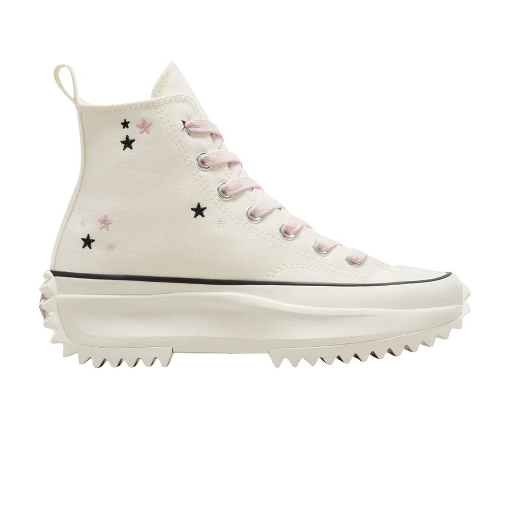 Converse Run Star Hike Platform High 'Embroidered Stars - Egret Lotus Pink'